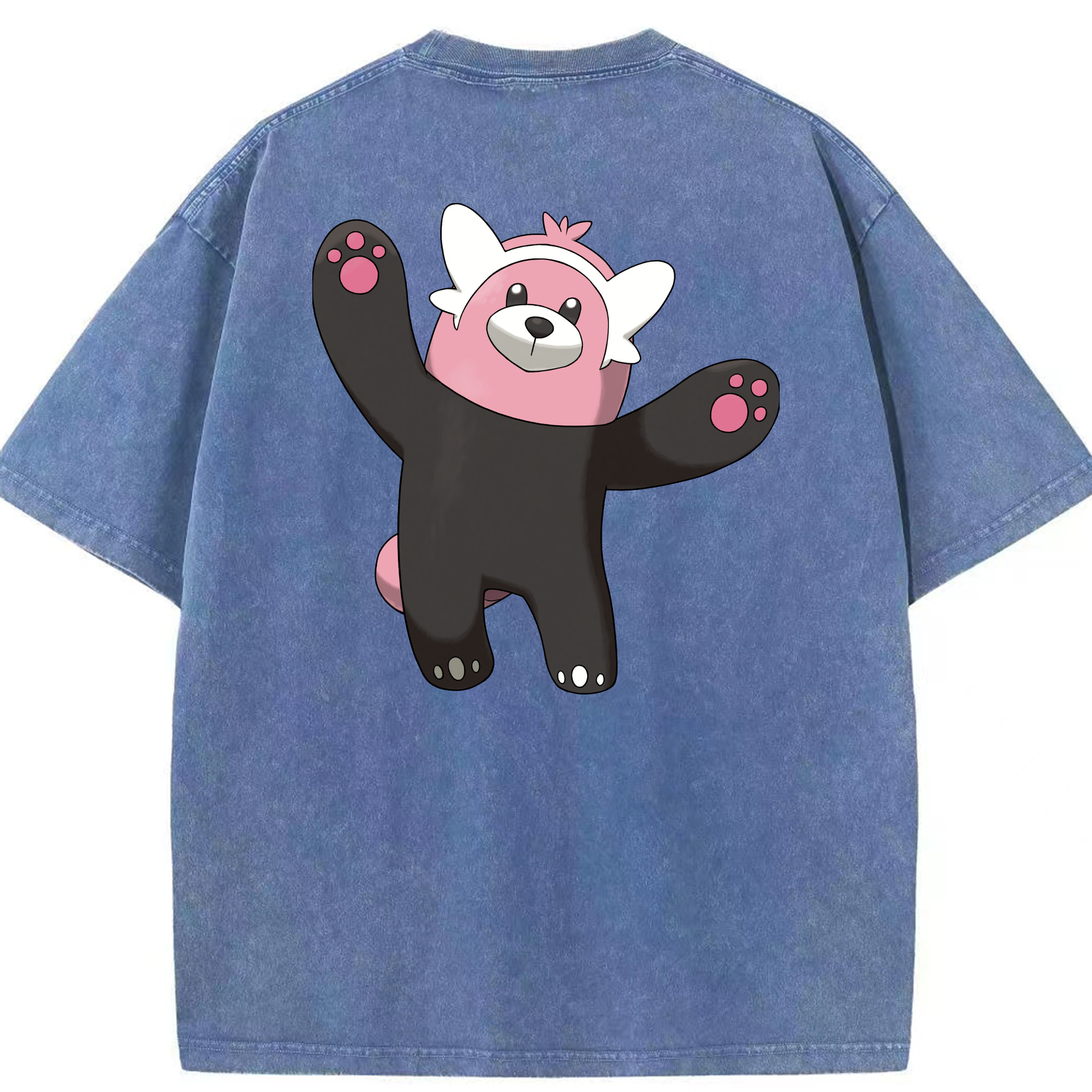 （画像用） ポケットモンスター Pokémon 綿100% ヴィンテージ風 半袖Tシャツ（背面プリント）