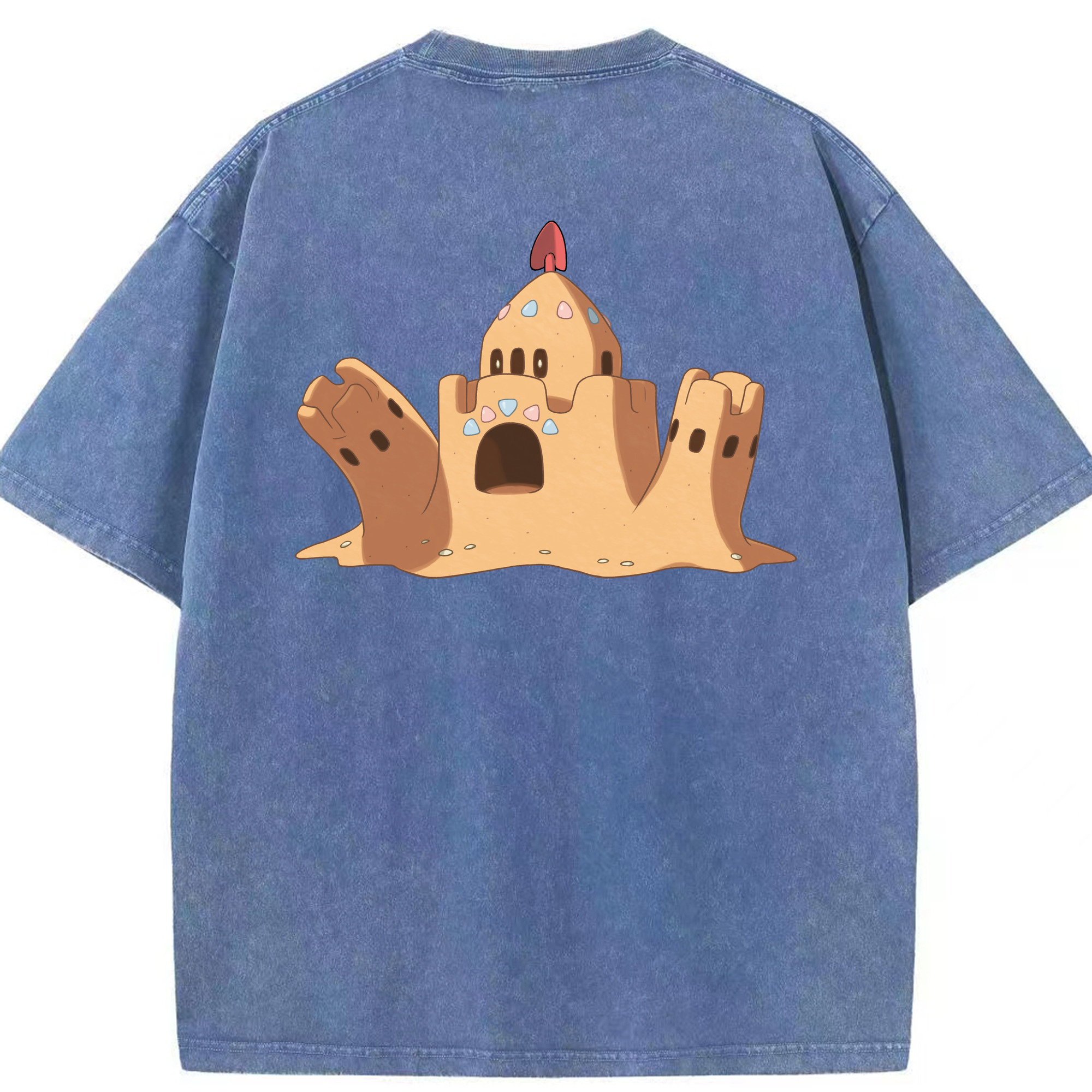 （画像用） ポケットモンスター Pokémon 綿100% ヴィンテージ風 半袖Tシャツ（背面プリント）