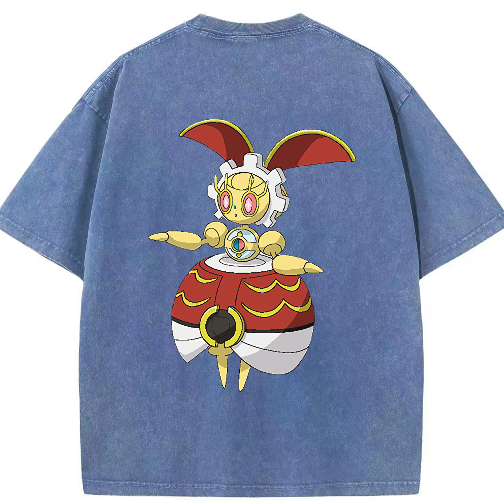 （画像用） ポケットモンスター Pokémon 綿100% ヴィンテージ風 半袖Tシャツ（背面プリント）