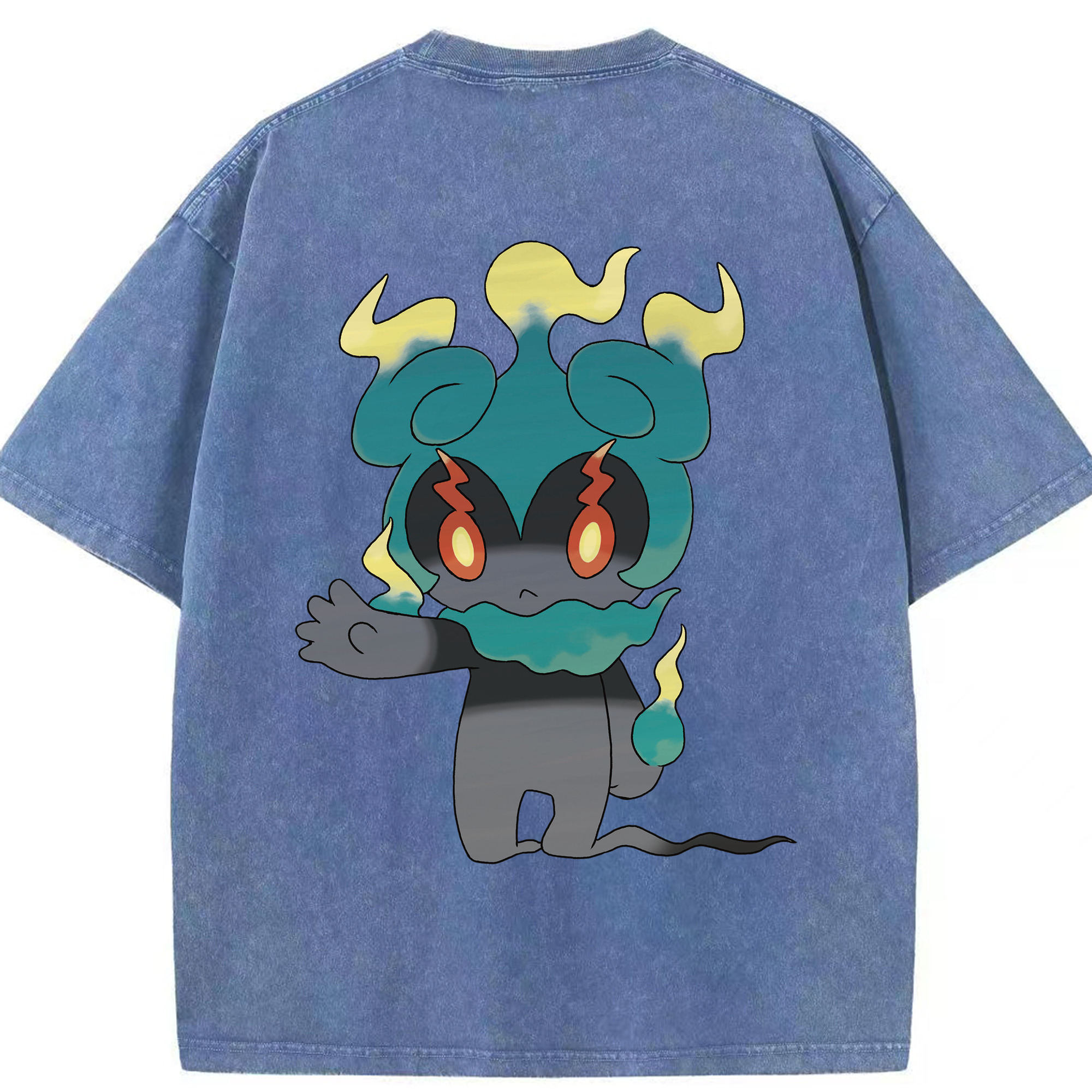 （画像用） ポケットモンスター Pokémon 綿100% ヴィンテージ風 半袖Tシャツ（背面プリント）