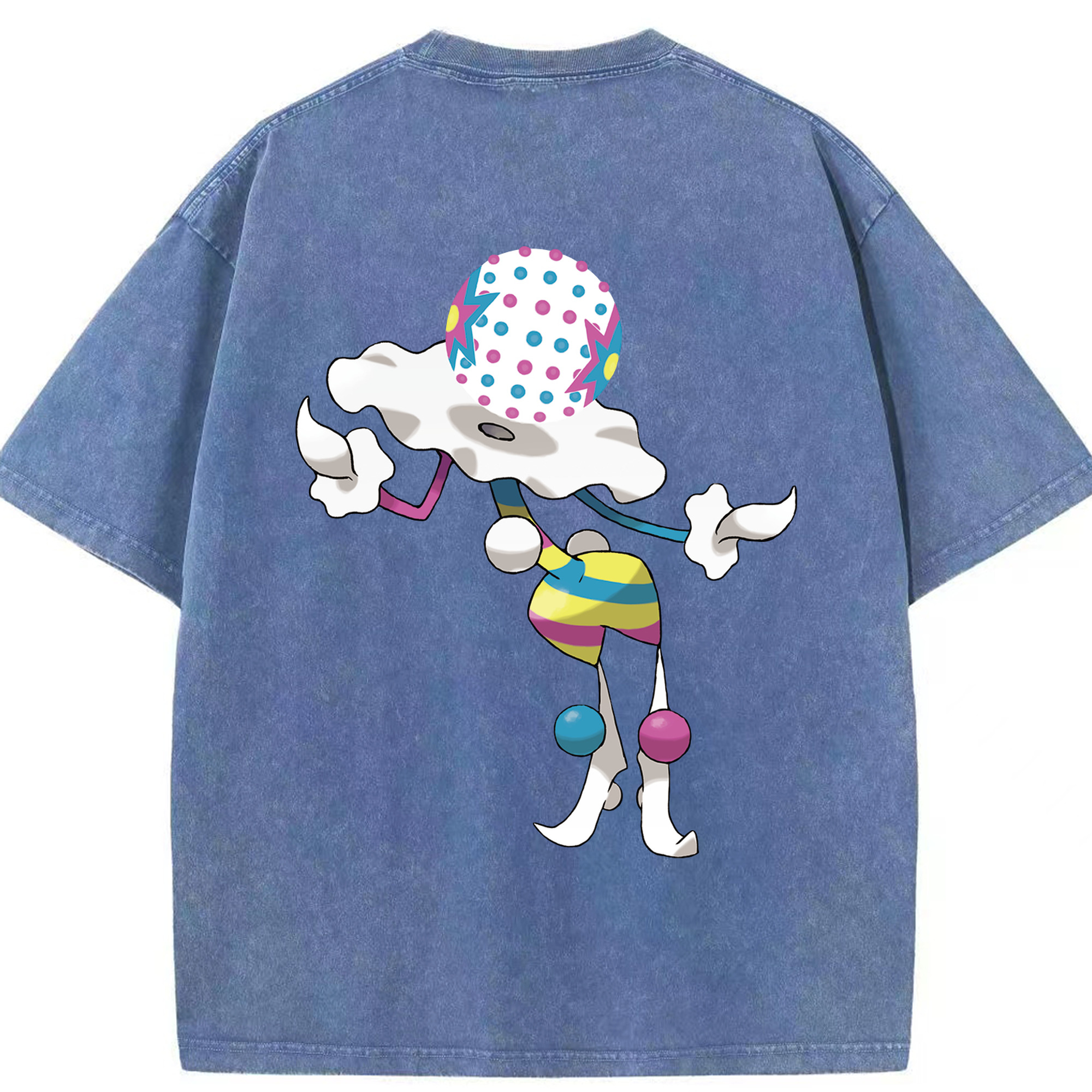 （画像用） ポケットモンスター Pokémon 綿100% ヴィンテージ風 半袖Tシャツ（背面プリント）