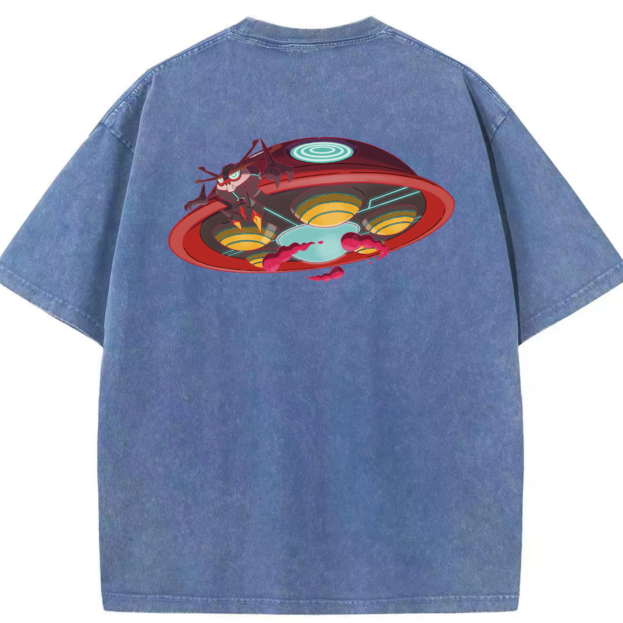 （画像用） ポケットモンスター Pokémon 綿100% ヴィンテージ風 半袖Tシャツ（背面プリント）