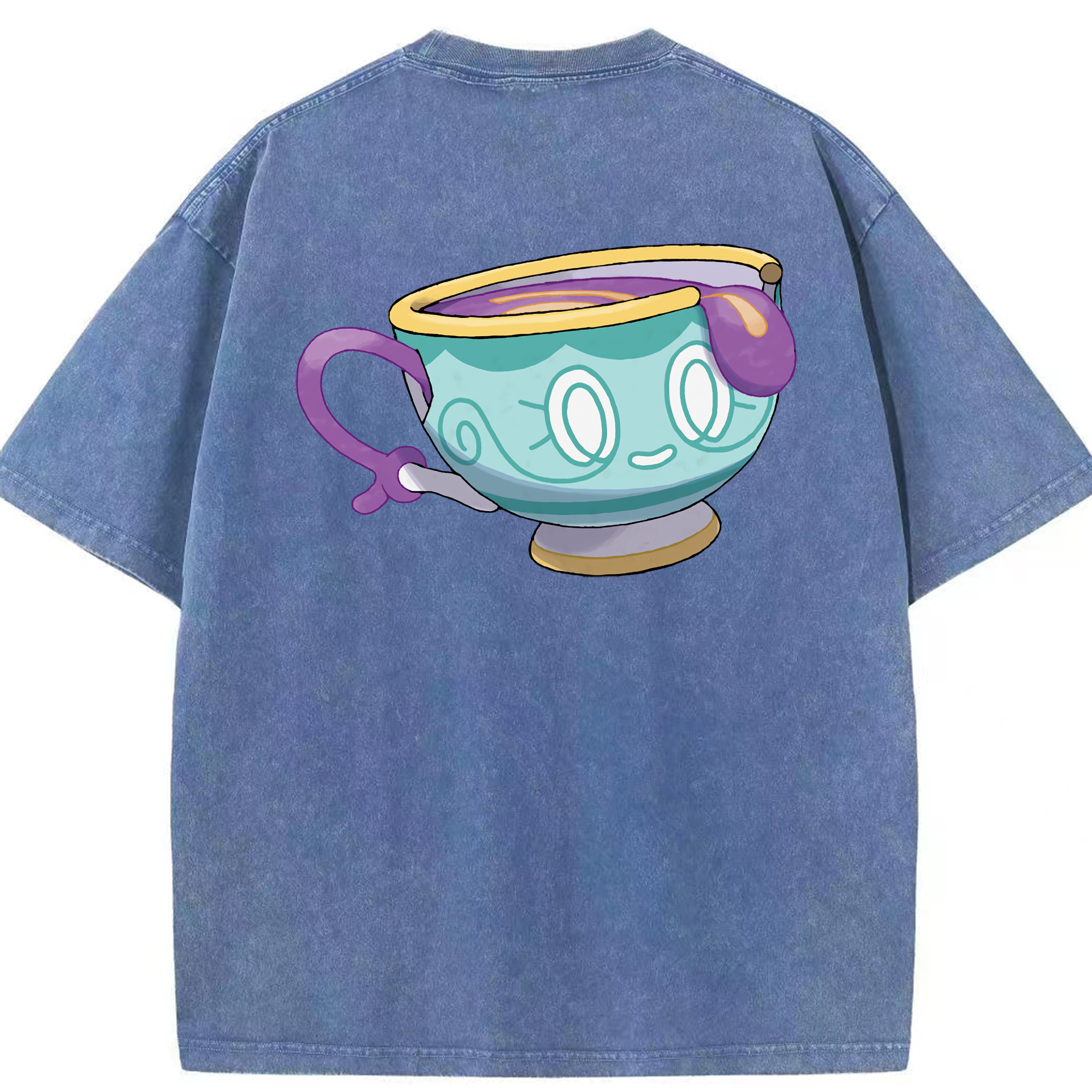 （画像用） ポケットモンスター Pokémon 綿100% ヴィンテージ風 半袖Tシャツ（背面プリント）