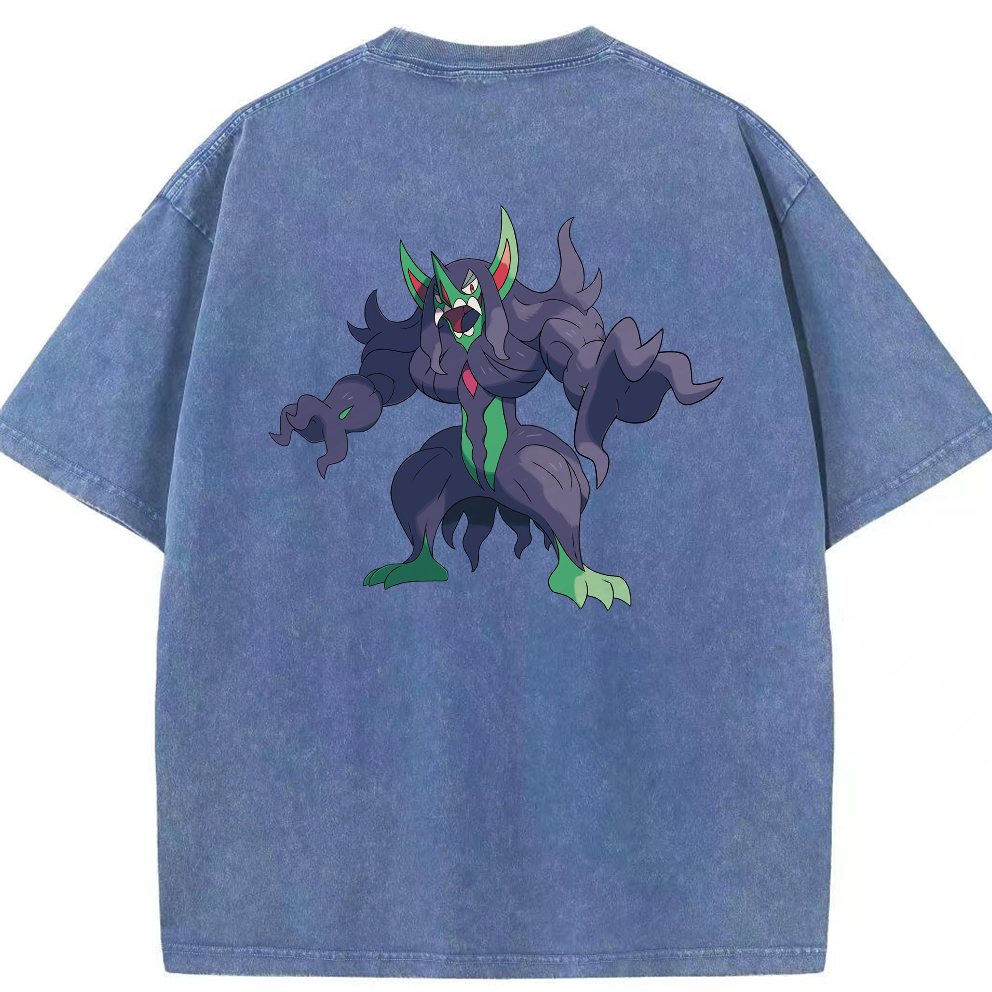 （画像用） ポケットモンスター Pokémon 綿100% ヴィンテージ風 半袖Tシャツ（背面プリント）