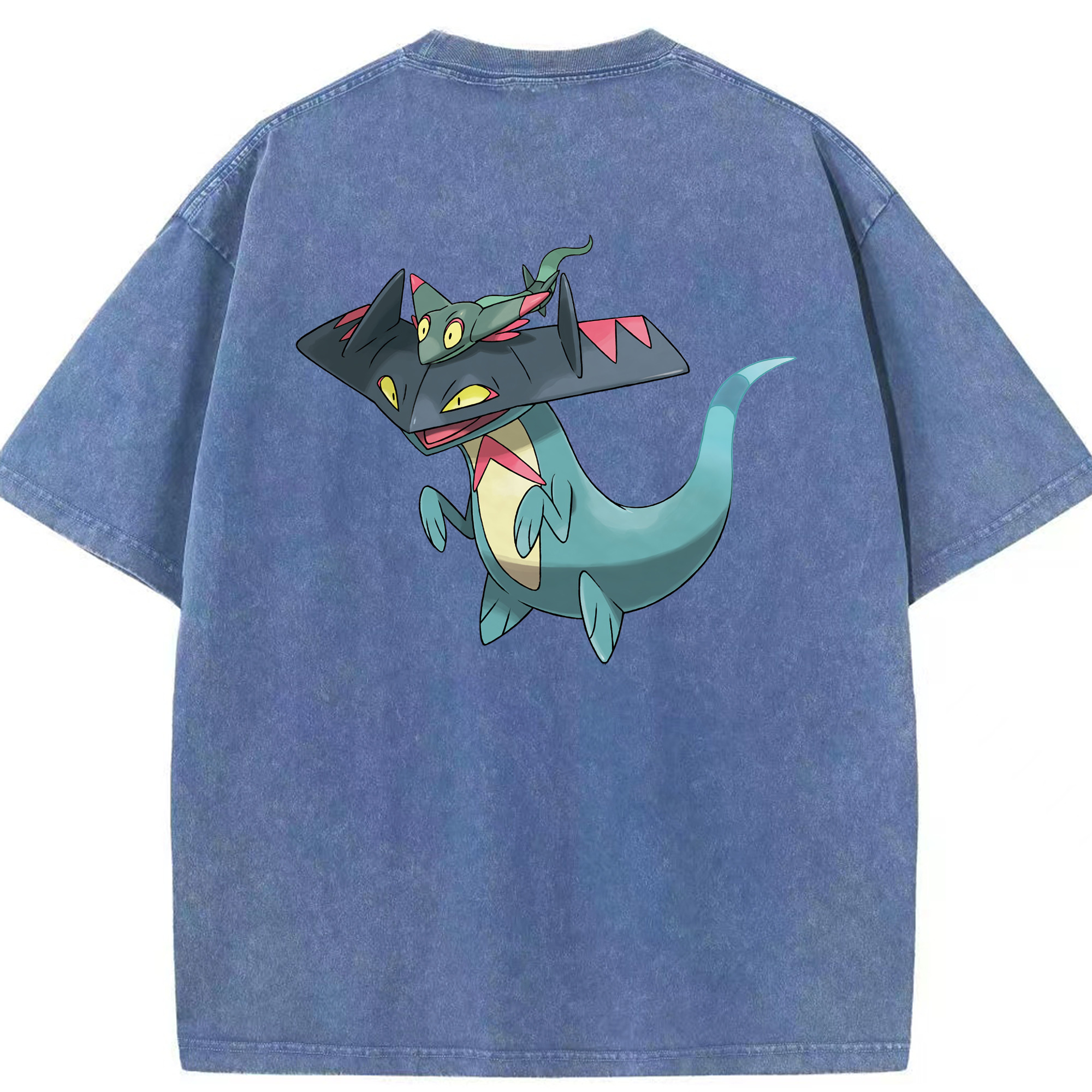 （画像用） ポケットモンスター Pokémon 綿100% ヴィンテージ風 半袖Tシャツ（背面プリント）