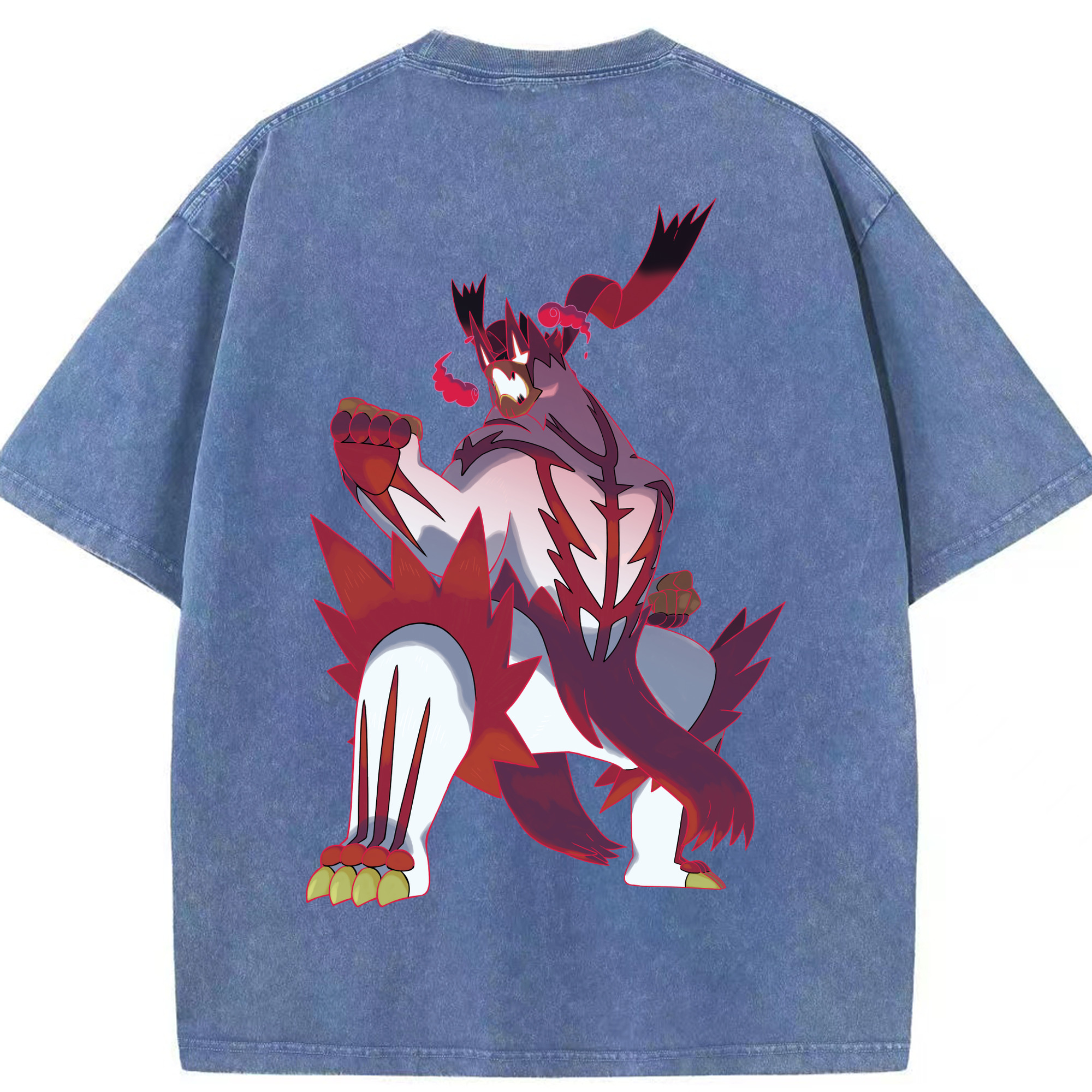 （画像用） ポケットモンスター Pokémon 綿100% ヴィンテージ風 半袖Tシャツ（背面プリント）