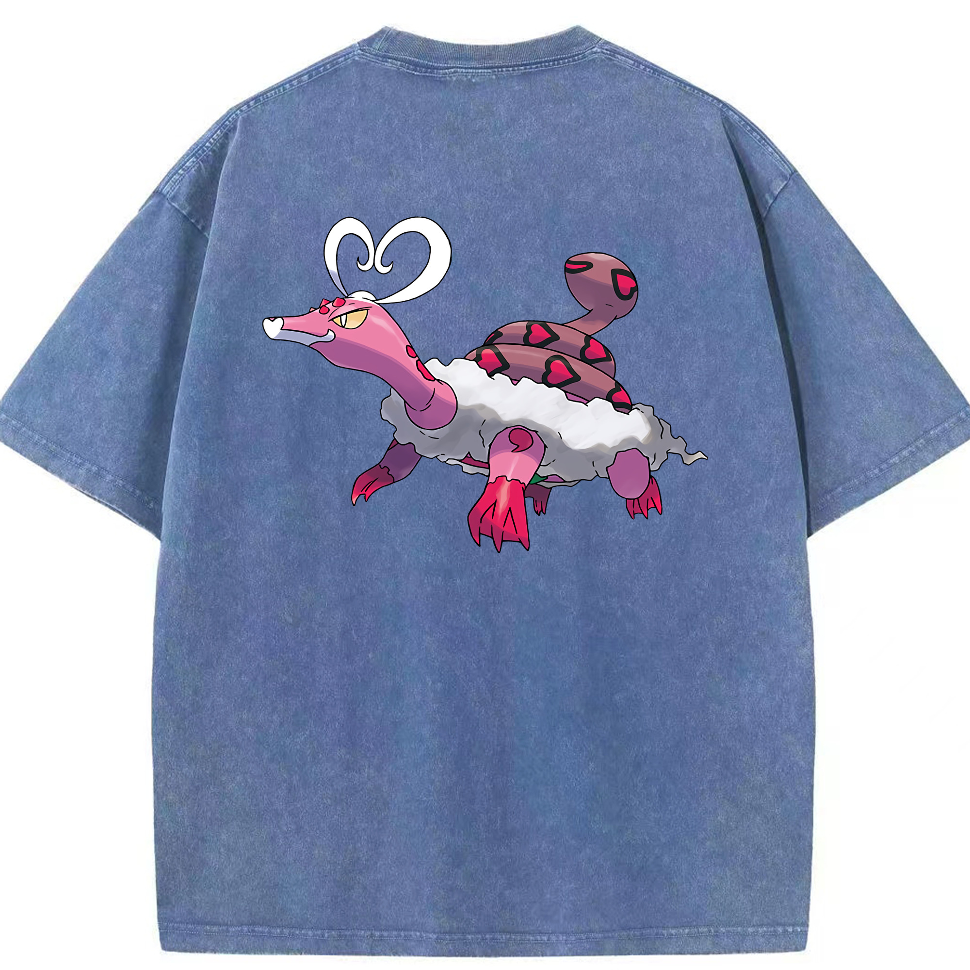 （画像用） ポケットモンスター Pokémon 綿100% ヴィンテージ風 半袖Tシャツ（背面プリント）