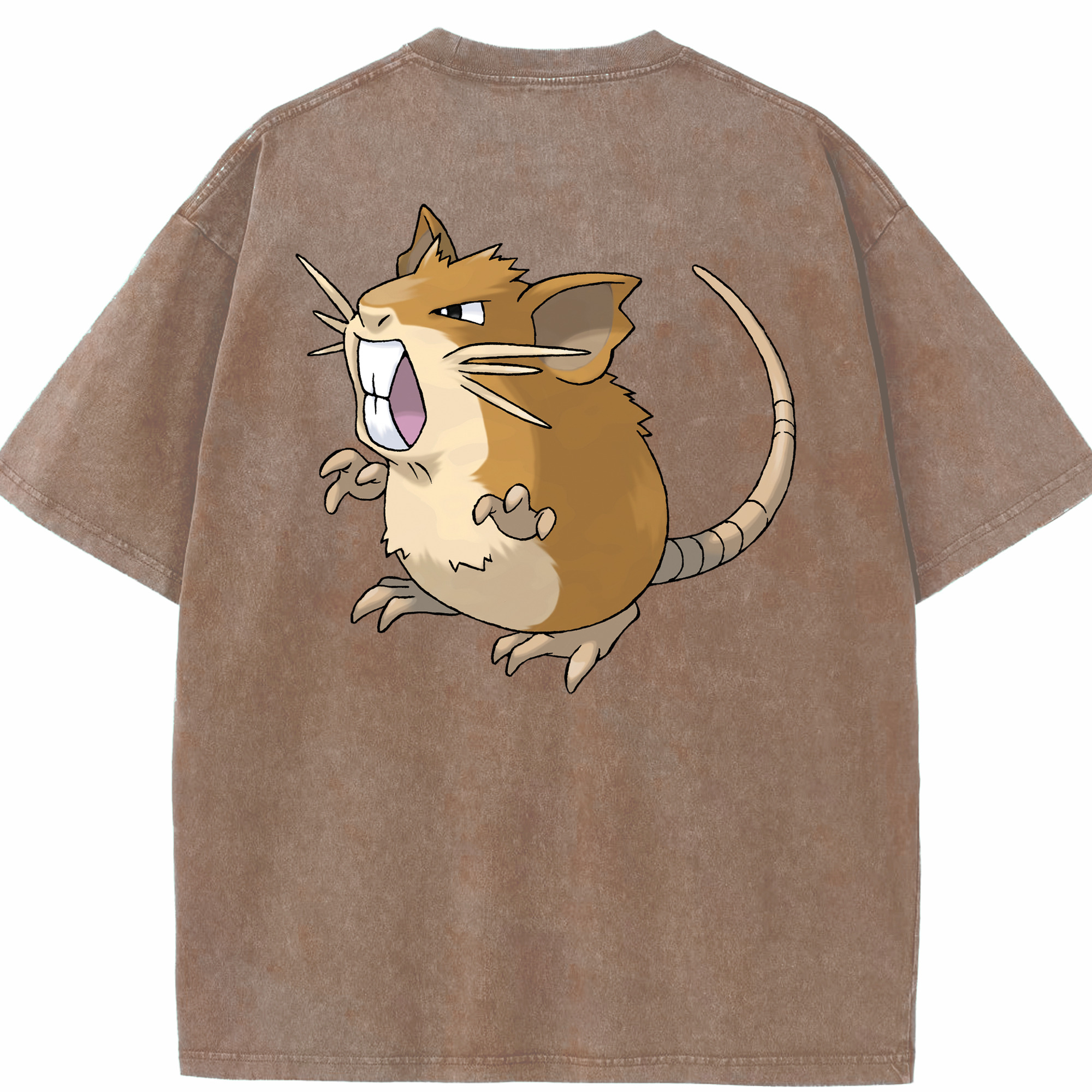 （画像用） ポケットモンスター Pokémon 綿100% ヴィンテージ風 半袖Tシャツ（背面プリント）