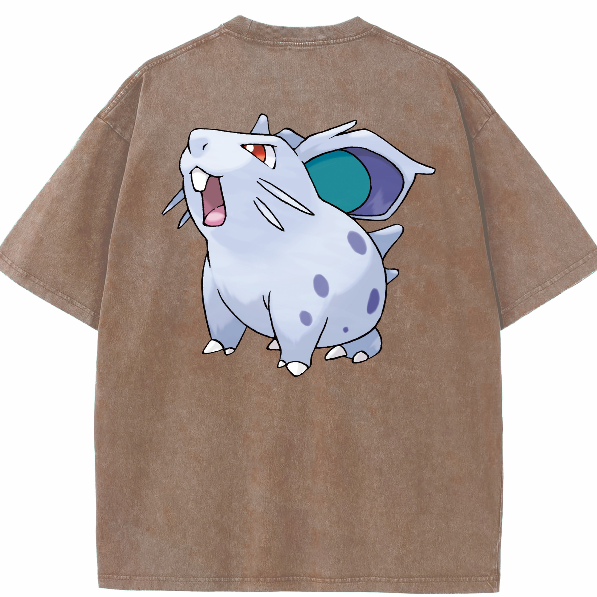 （画像用） ポケットモンスター Pokémon 綿100% ヴィンテージ風 半袖Tシャツ（背面プリント）