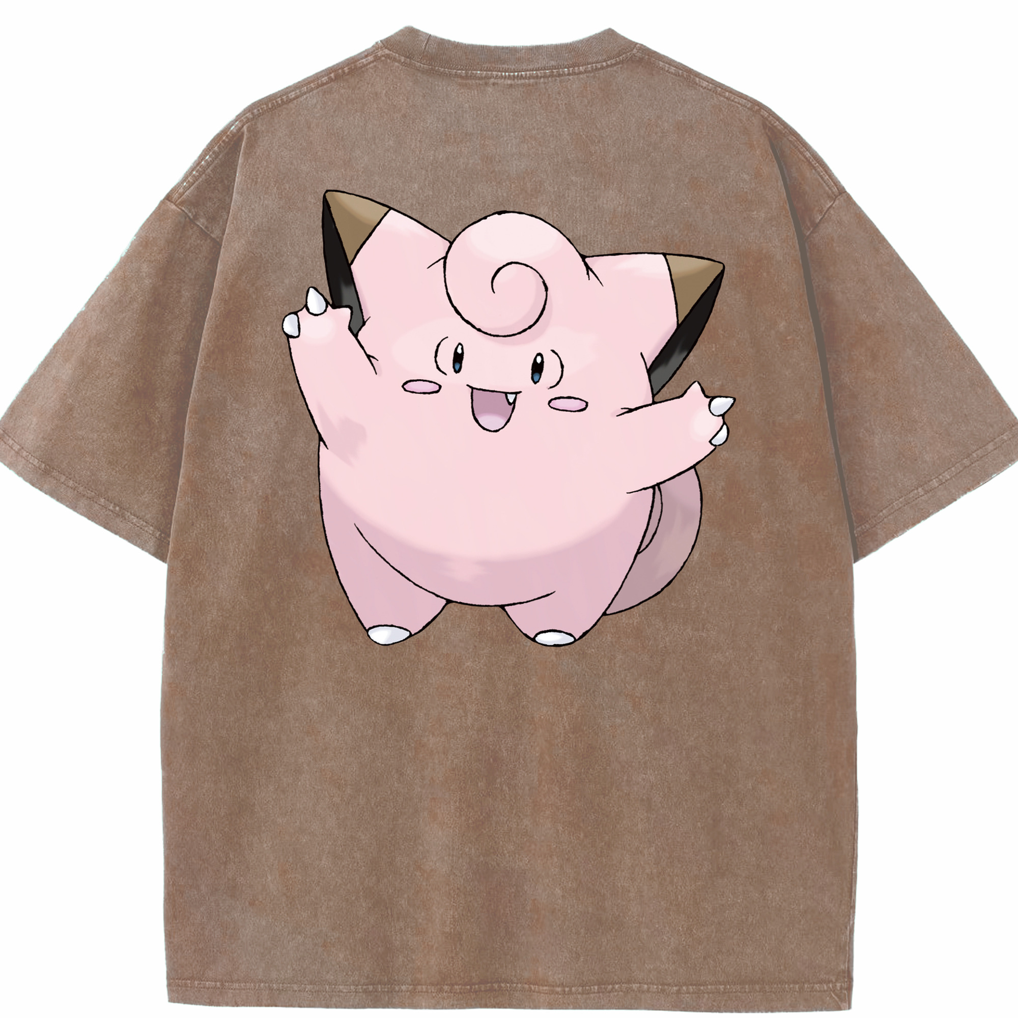 （画像用） ポケットモンスター Pokémon 綿100% ヴィンテージ風 半袖Tシャツ（背面プリント）