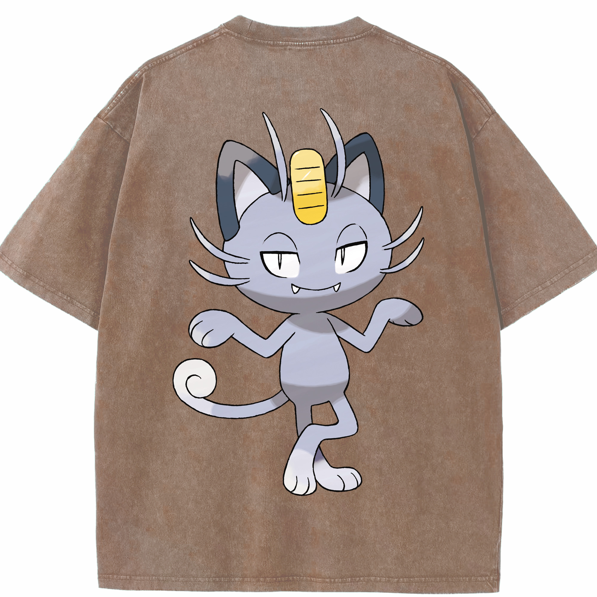 （画像用） ポケットモンスター Pokémon 綿100% ヴィンテージ風 半袖Tシャツ（背面プリント）