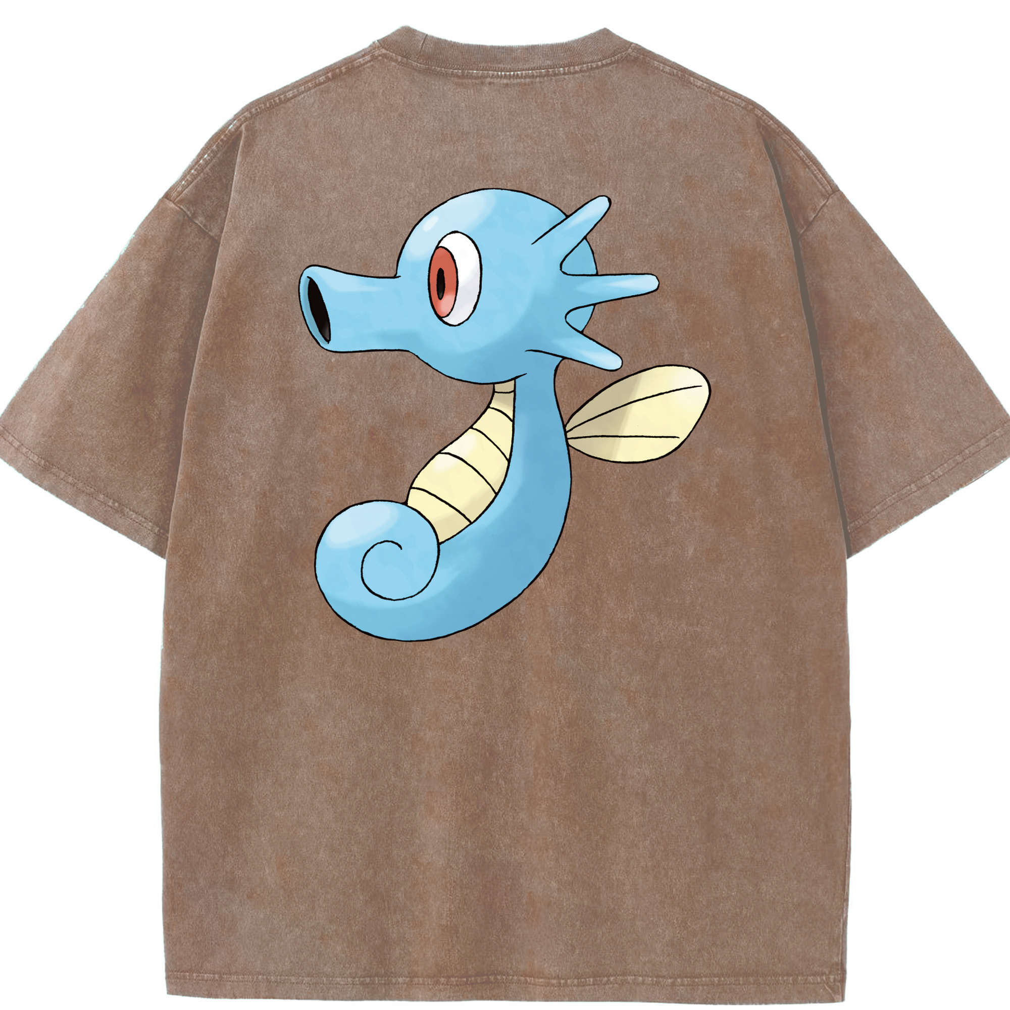（画像用） ポケットモンスター Pokémon 綿100% ヴィンテージ風 半袖Tシャツ（背面プリント）