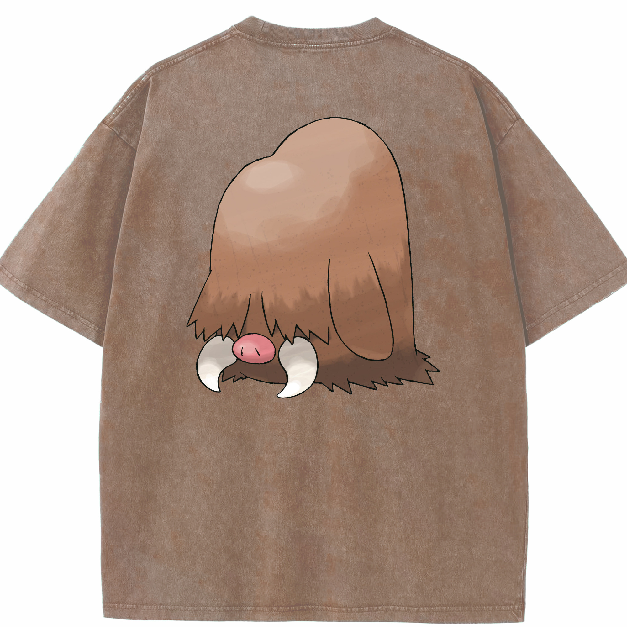 （画像用） ポケットモンスター Pokémon 綿100% ヴィンテージ風 半袖Tシャツ（背面プリント）