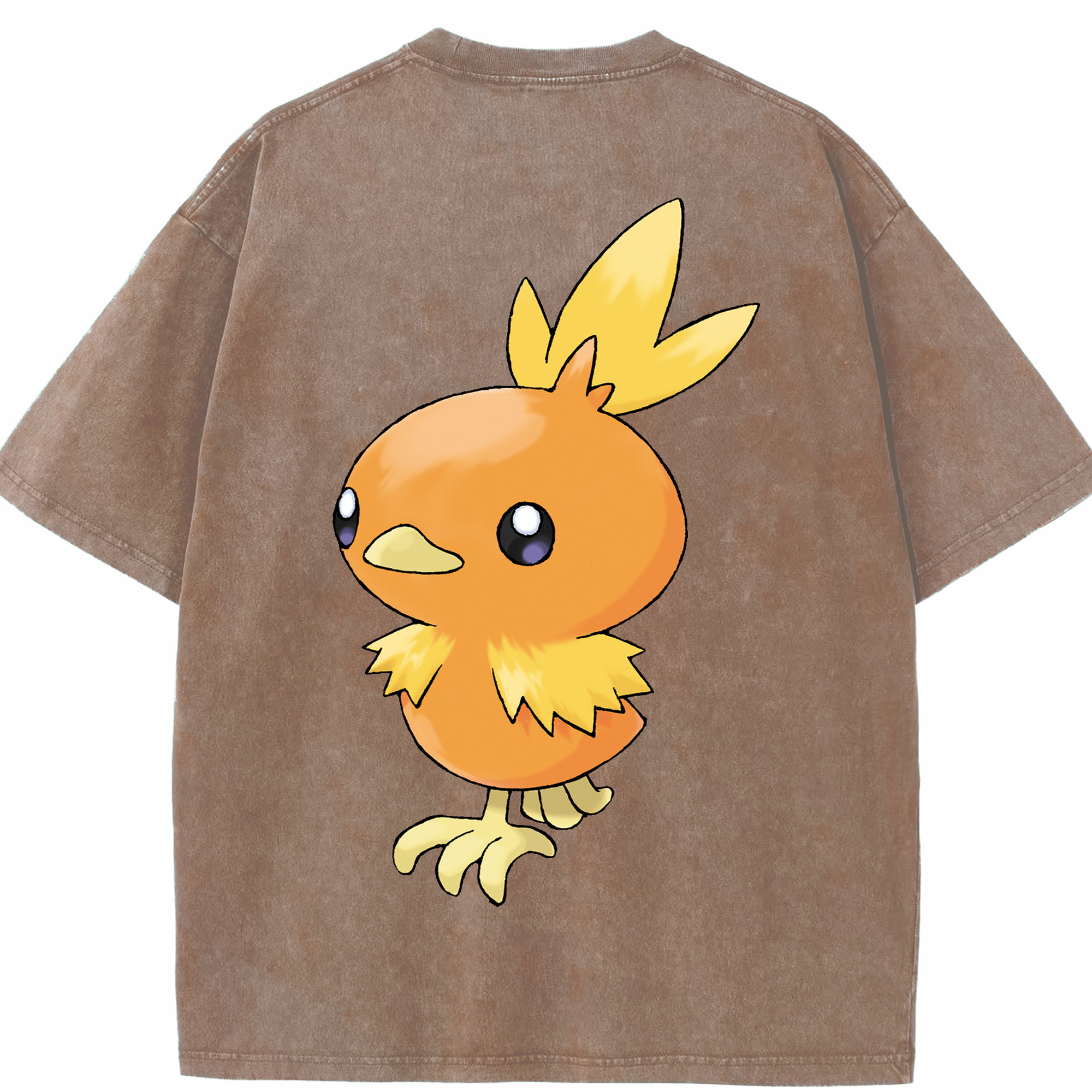 （画像用） ポケットモンスター Pokémon 綿100% ヴィンテージ風 半袖Tシャツ（背面プリント）