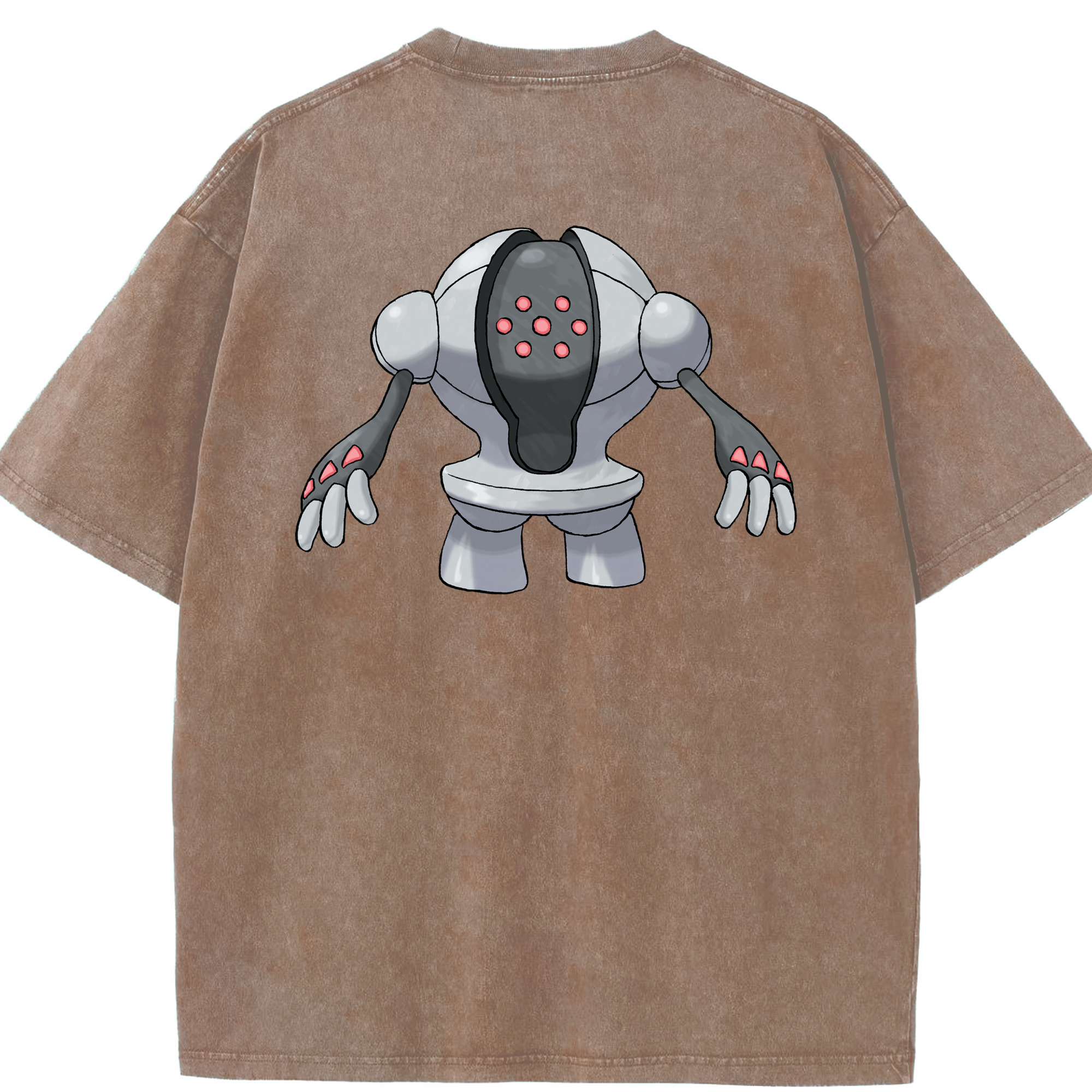 （画像用） ポケットモンスター Pokémon 綿100% ヴィンテージ風 半袖Tシャツ（背面プリント）