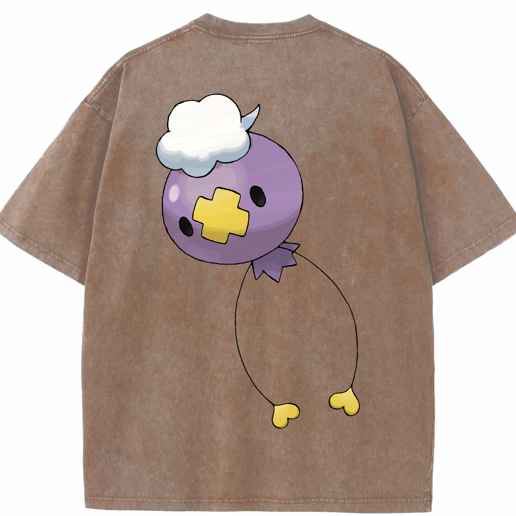 （画像用） ポケットモンスター Pokémon 綿100% ヴィンテージ風 半袖Tシャツ（背面プリント）