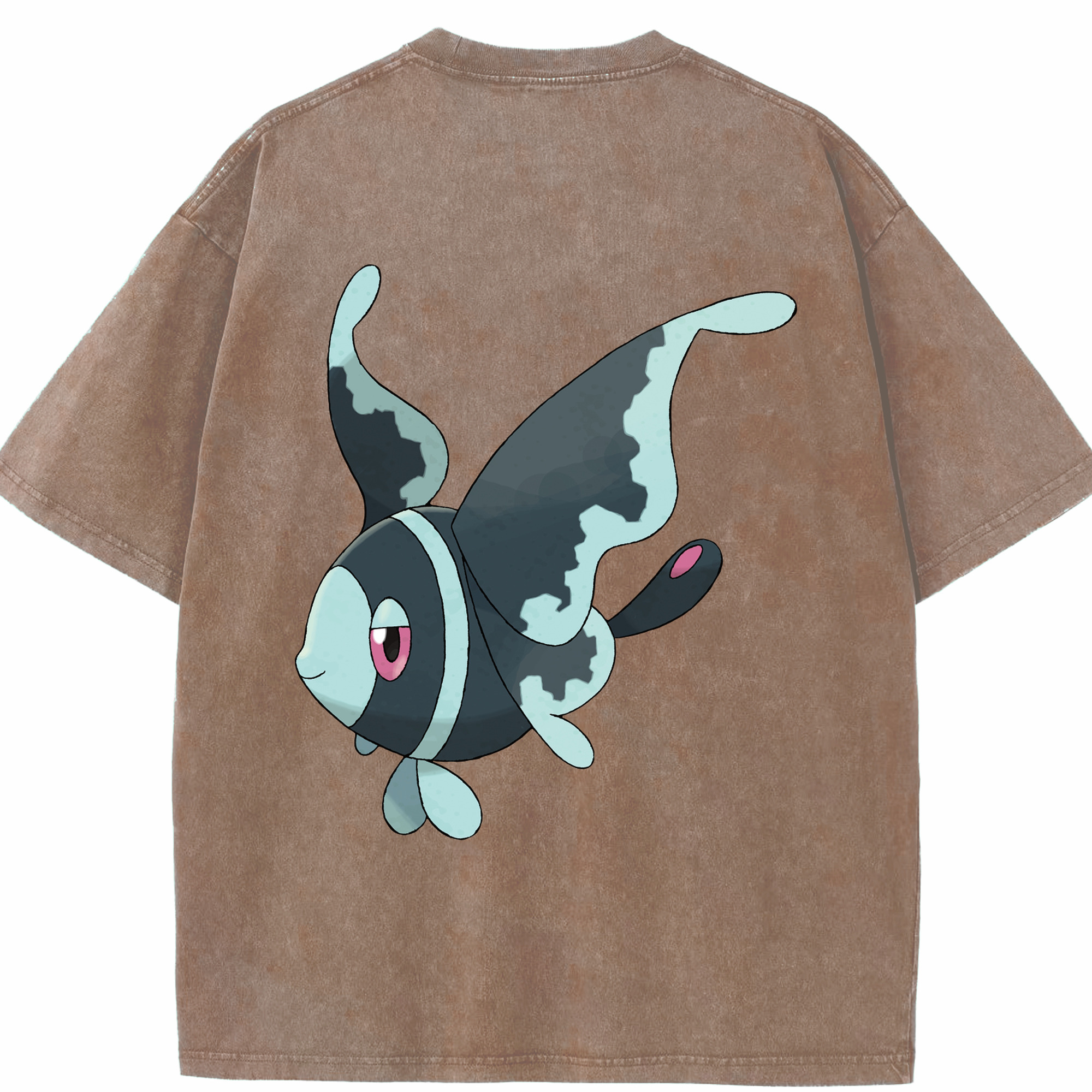 （画像用） ポケットモンスター Pokémon 綿100% ヴィンテージ風 半袖Tシャツ（背面プリント）