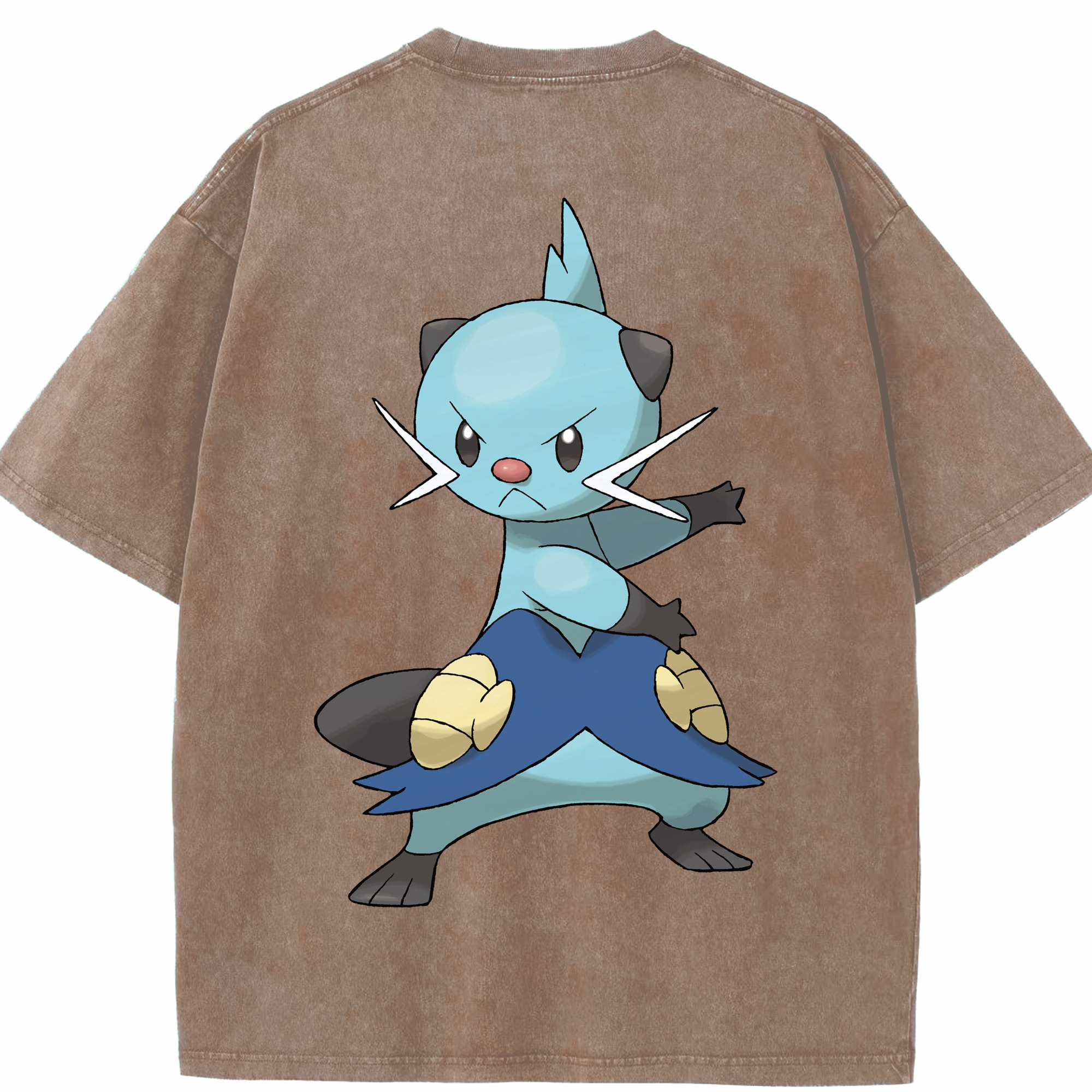 （画像用） ポケットモンスター Pokémon 綿100% ヴィンテージ風 半袖Tシャツ（背面プリント）