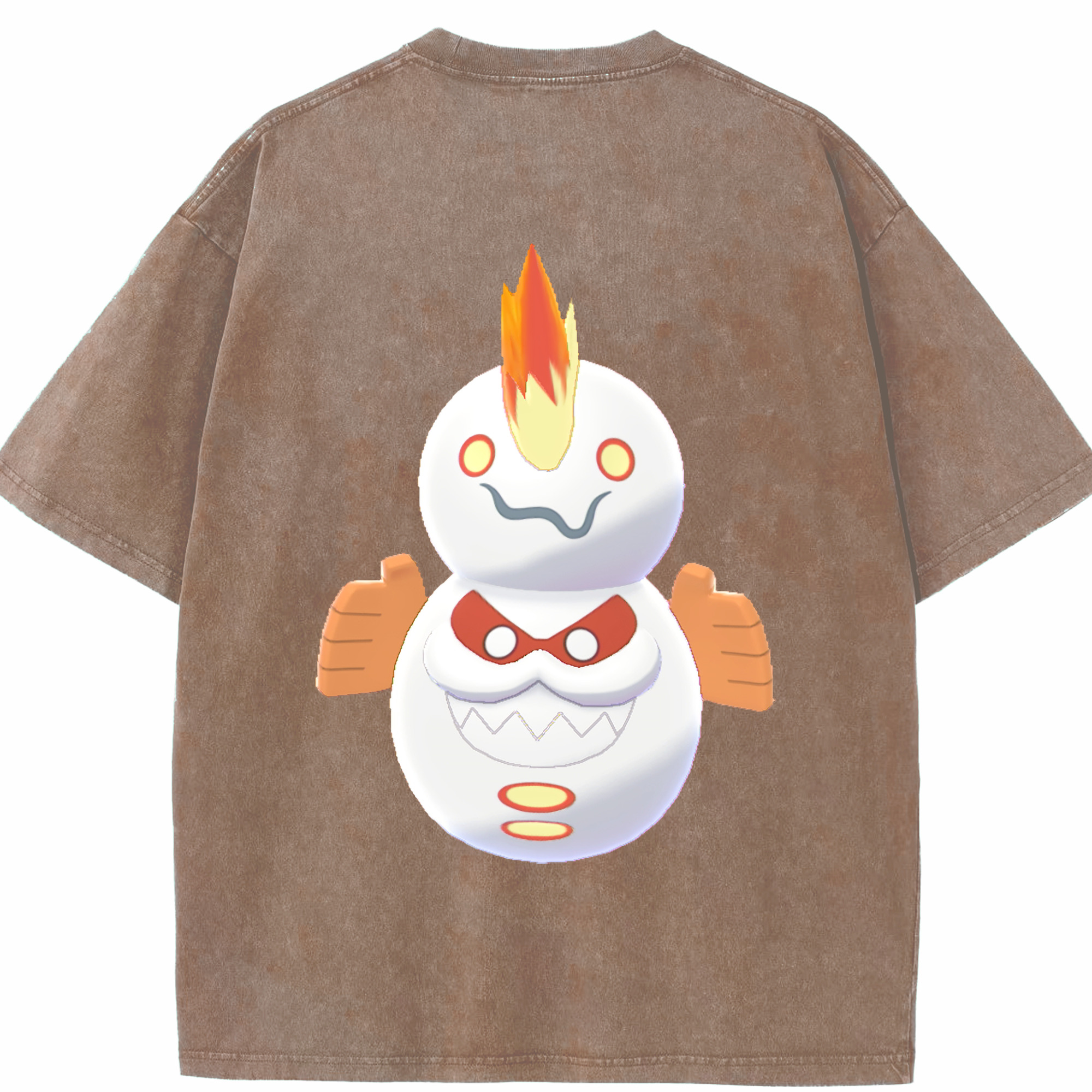 （画像用） ポケットモンスター Pokémon 綿100% ヴィンテージ風 半袖Tシャツ（背面プリント）