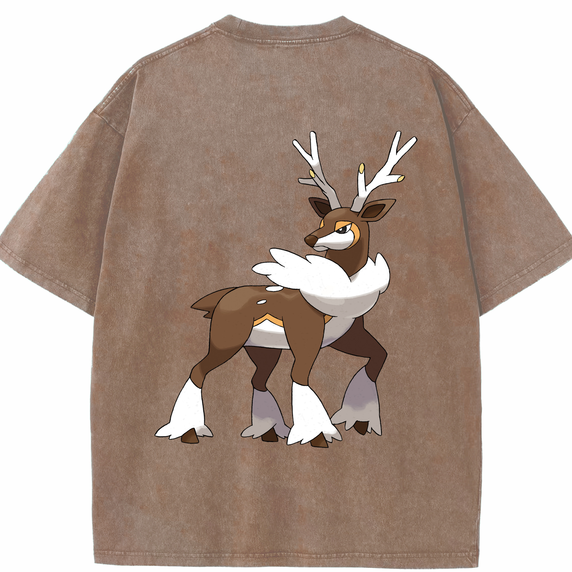 （画像用） ポケットモンスター Pokémon 綿100% ヴィンテージ風 半袖Tシャツ（背面プリント）