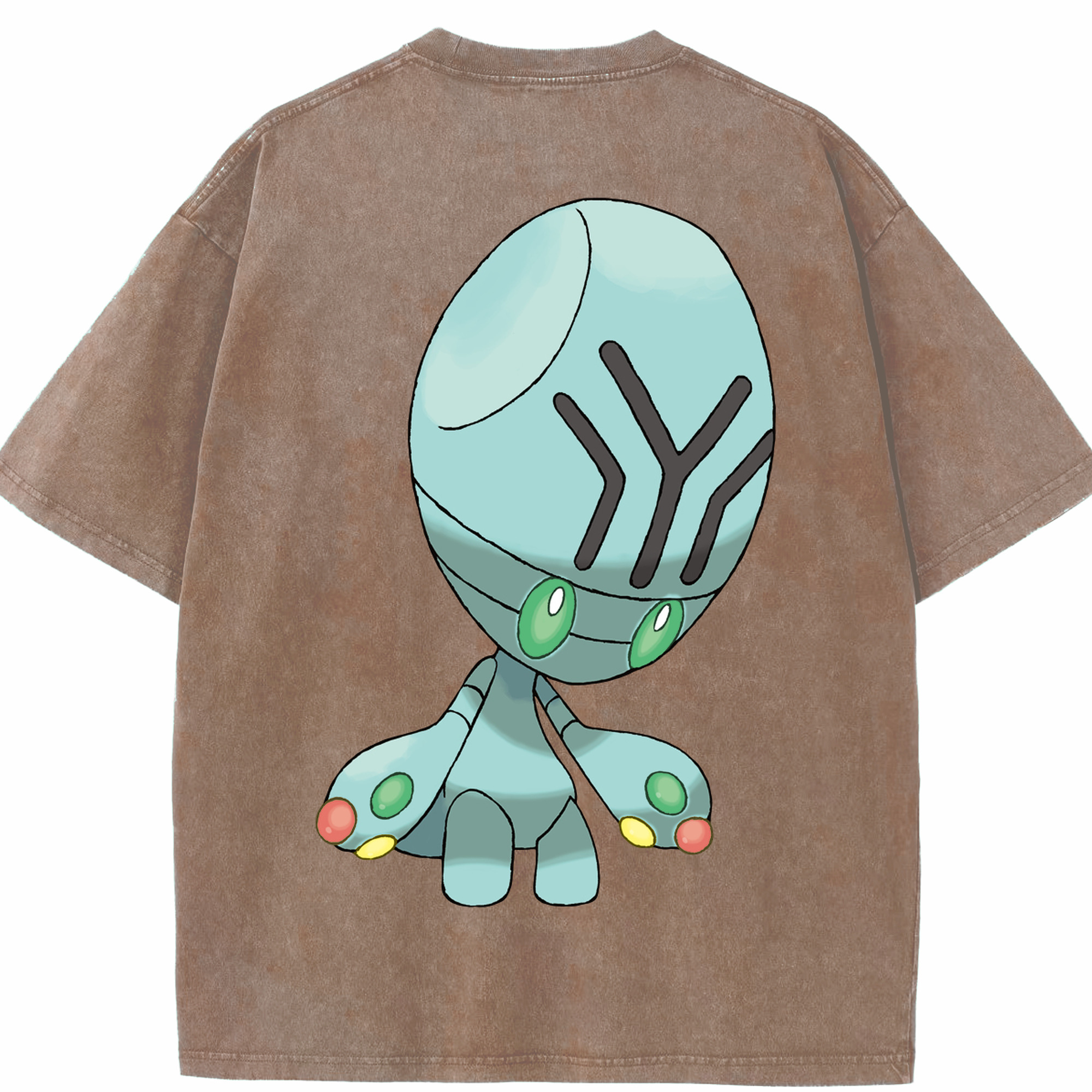 （画像用） ポケットモンスター Pokémon 綿100% ヴィンテージ風 半袖Tシャツ（背面プリント）