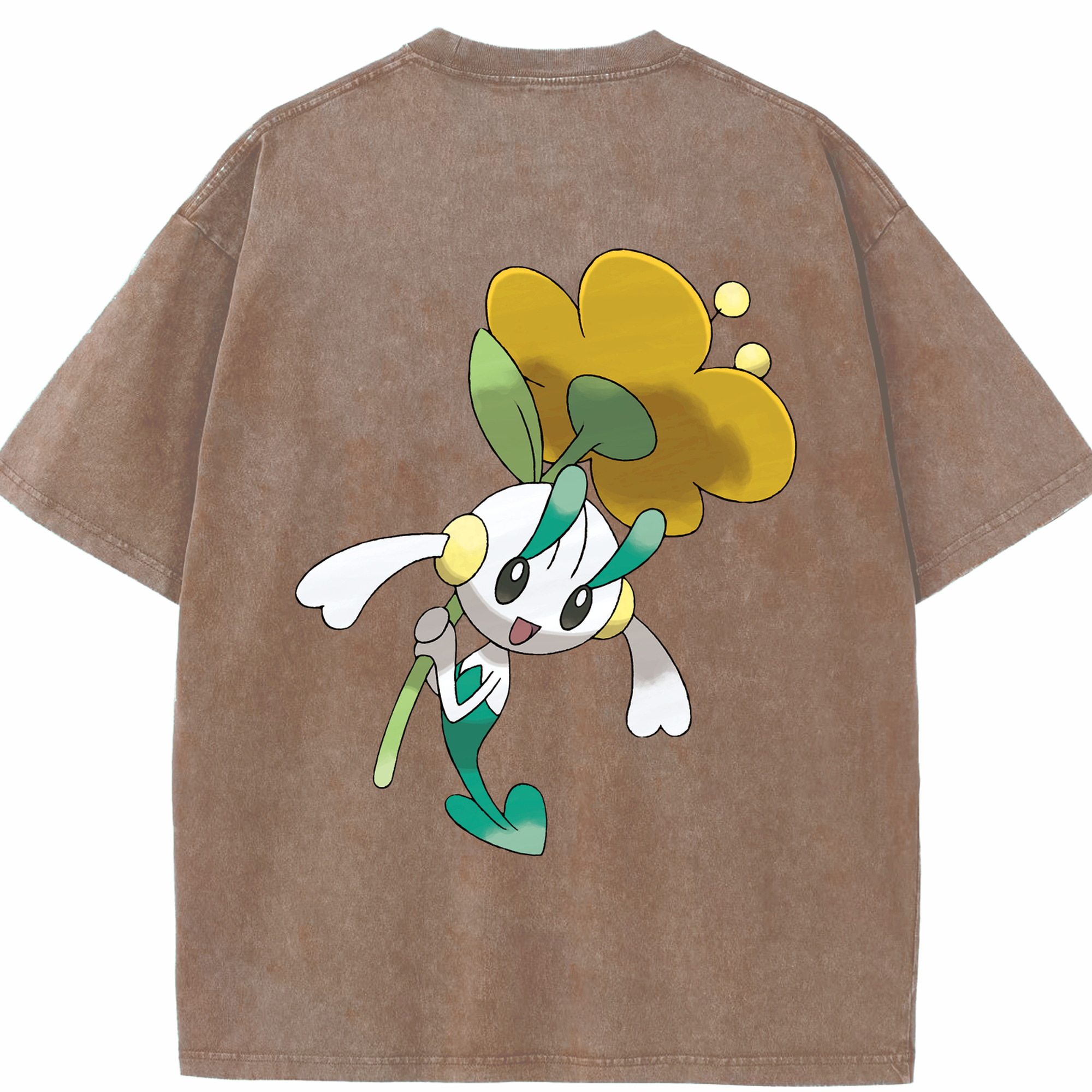 （画像用） ポケットモンスター Pokémon 綿100% ヴィンテージ風 半袖Tシャツ（背面プリント）