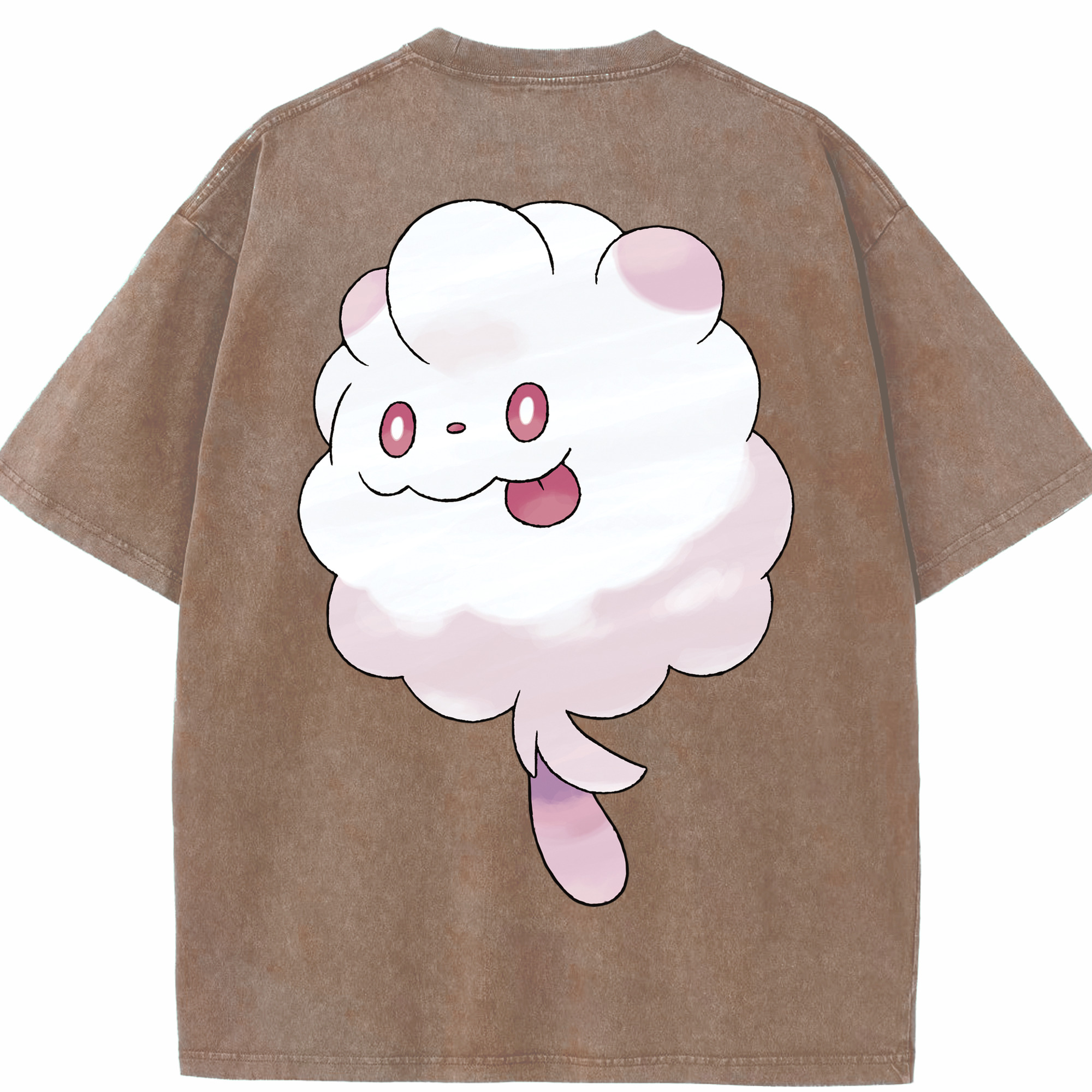 （画像用） ポケットモンスター Pokémon 綿100% ヴィンテージ風 半袖Tシャツ（背面プリント）
