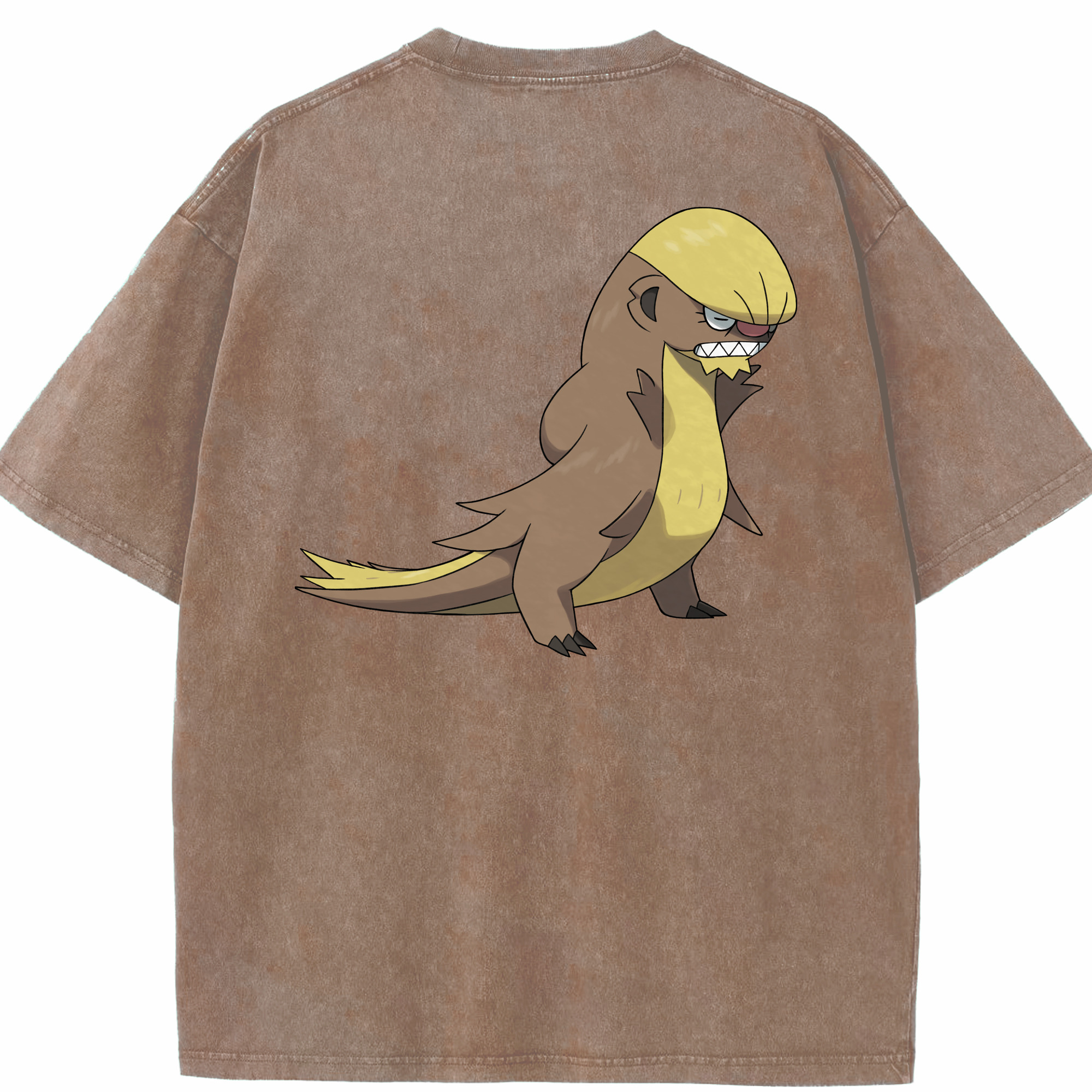 （画像用） ポケットモンスター Pokémon 綿100% ヴィンテージ風 半袖Tシャツ（背面プリント）