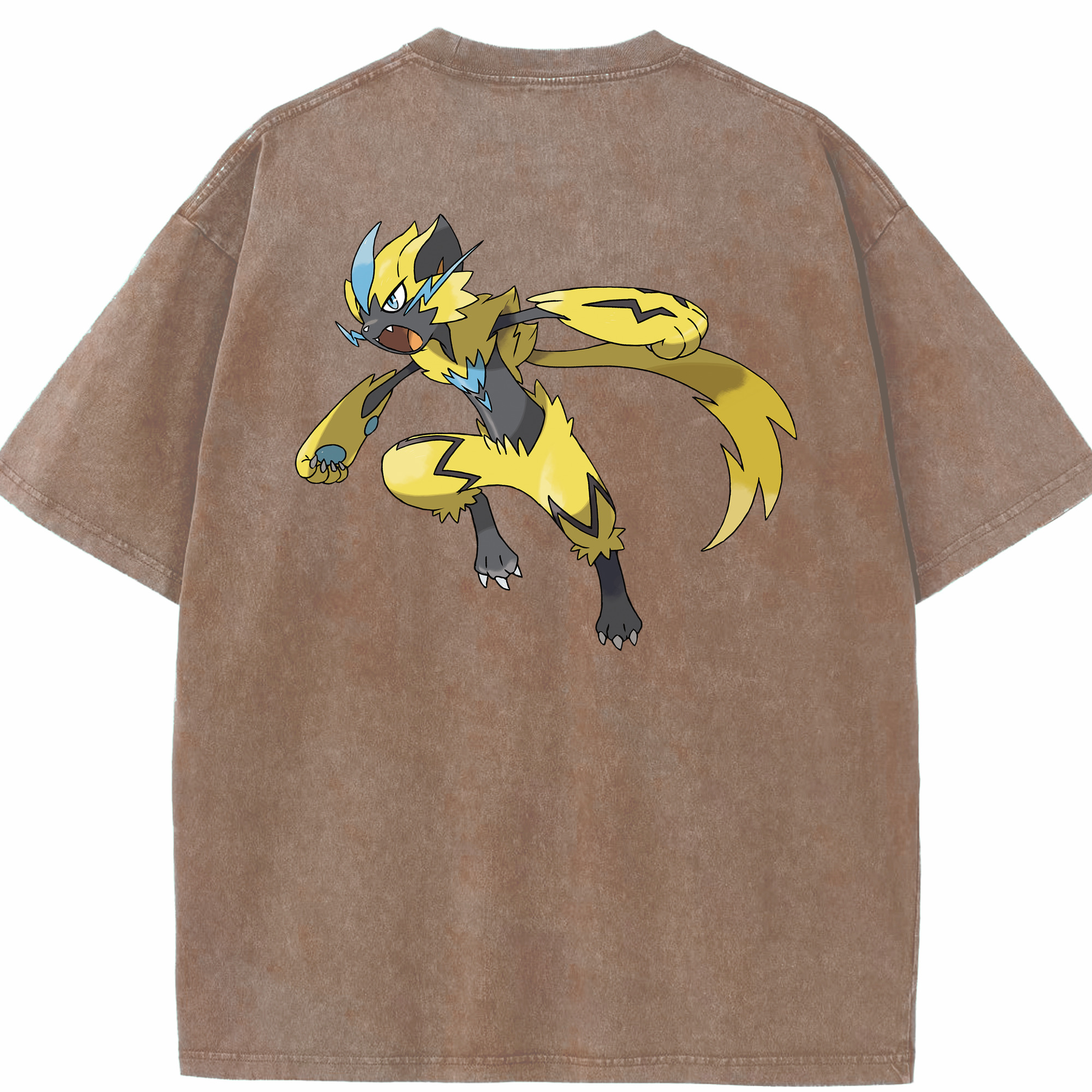 （画像用） ポケットモンスター Pokémon 綿100% ヴィンテージ風 半袖Tシャツ（背面プリント）