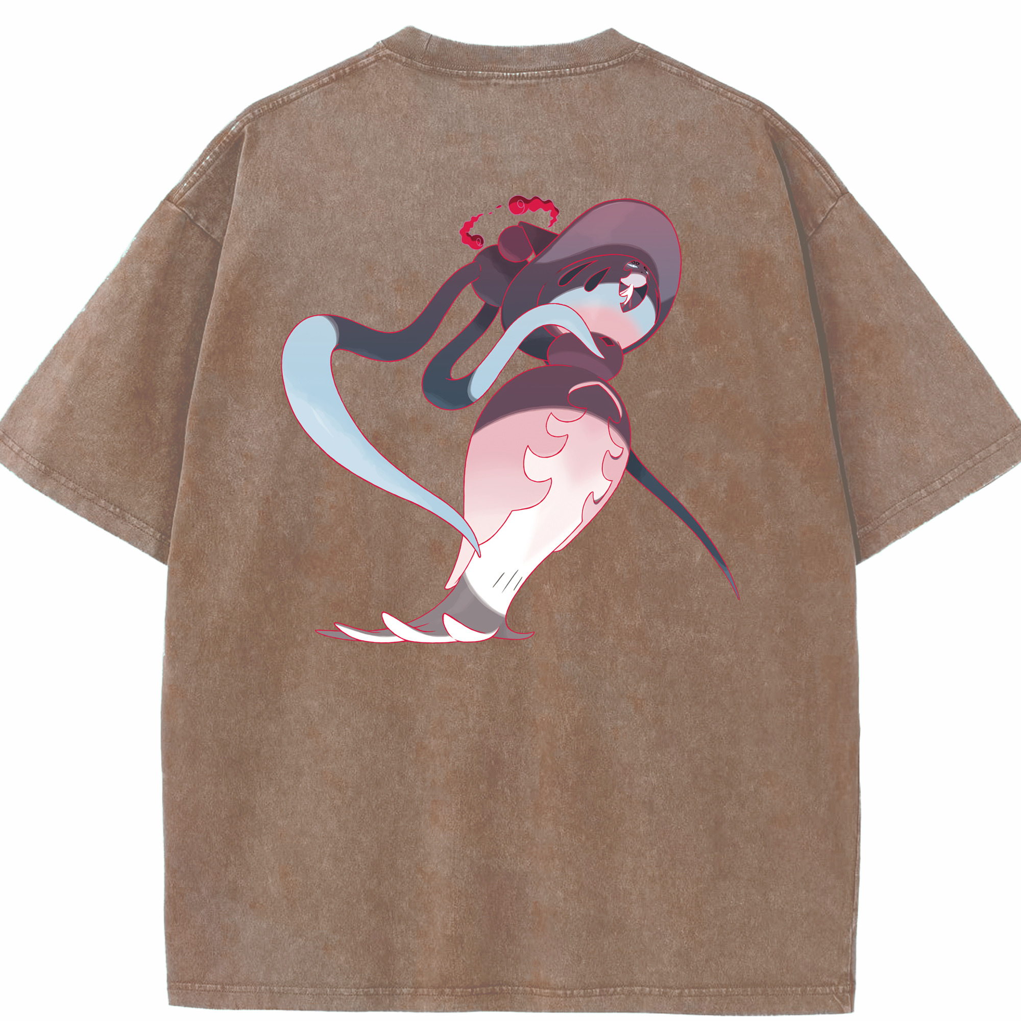 （画像用） ポケットモンスター Pokémon 綿100% ヴィンテージ風 半袖Tシャツ（背面プリント）