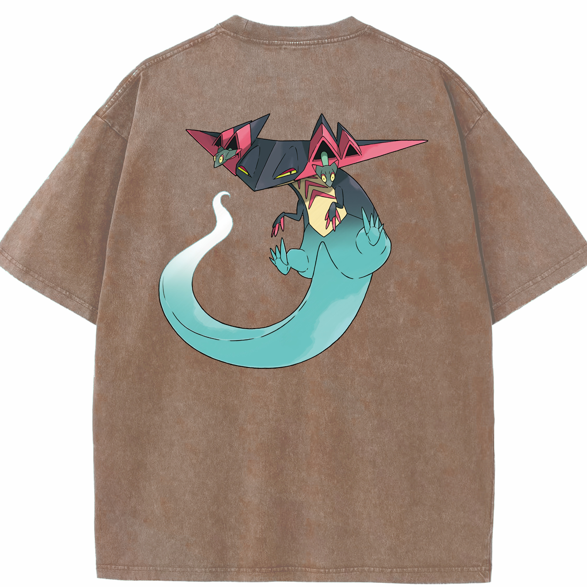 （画像用） ポケットモンスター Pokémon 綿100% ヴィンテージ風 半袖Tシャツ（背面プリント）