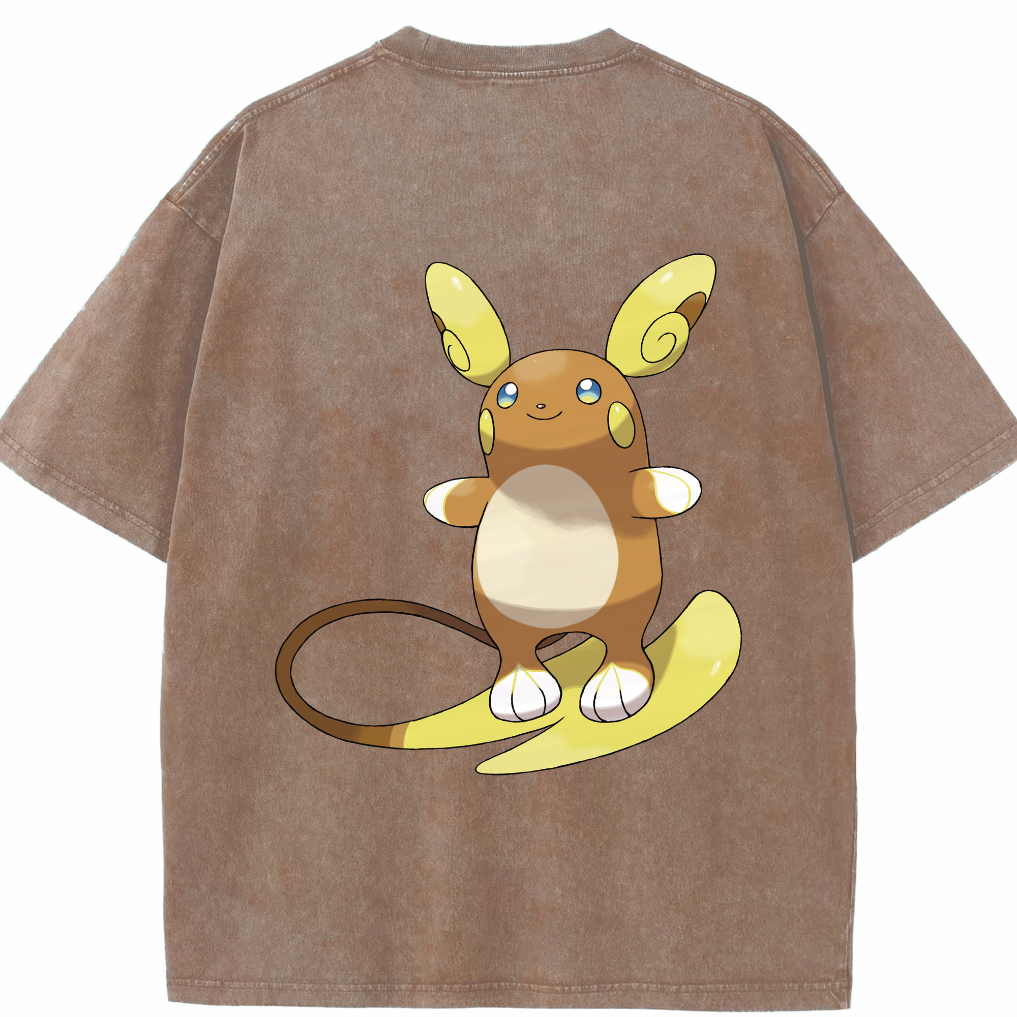 （画像用） ポケットモンスター Pokémon 綿100% ヴィンテージ風 半袖Tシャツ（背面プリント）