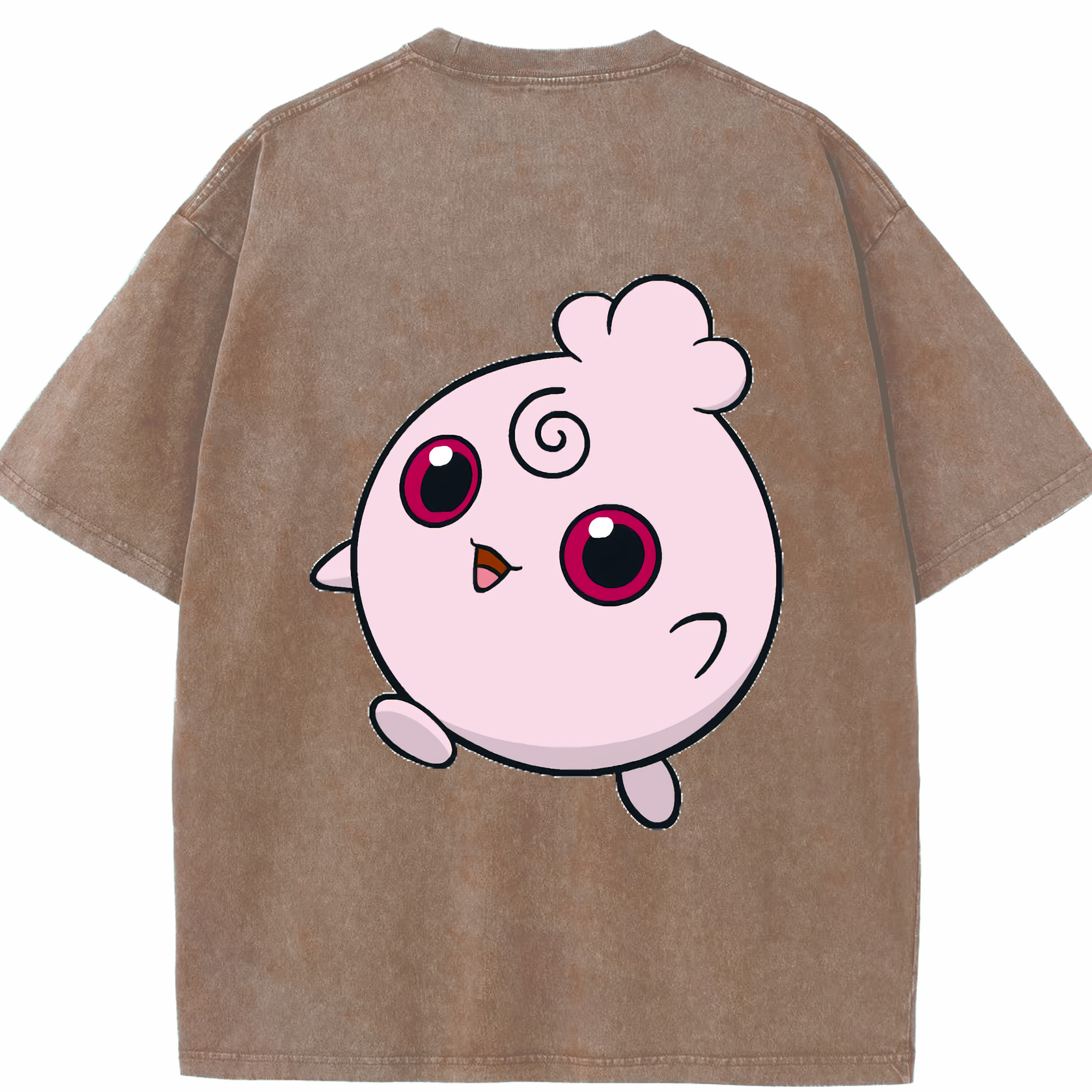 （画像用） ポケットモンスター Pokémon 綿100% ヴィンテージ風 半袖Tシャツ（背面プリント）