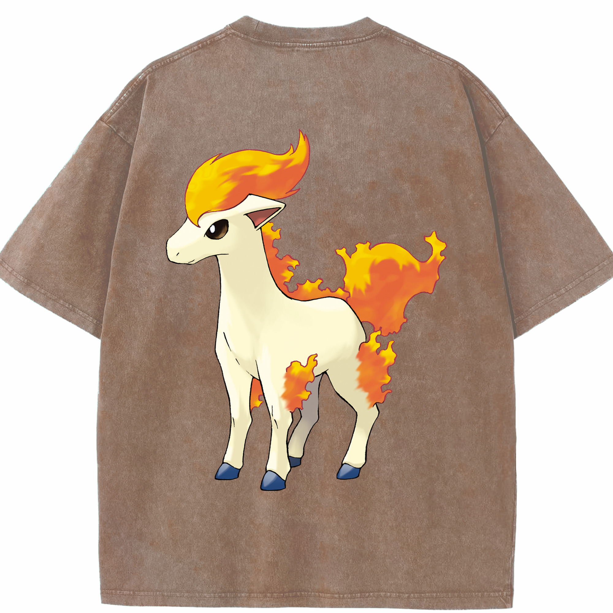 （画像用） ポケットモンスター Pokémon 綿100% ヴィンテージ風 半袖Tシャツ（背面プリント）
