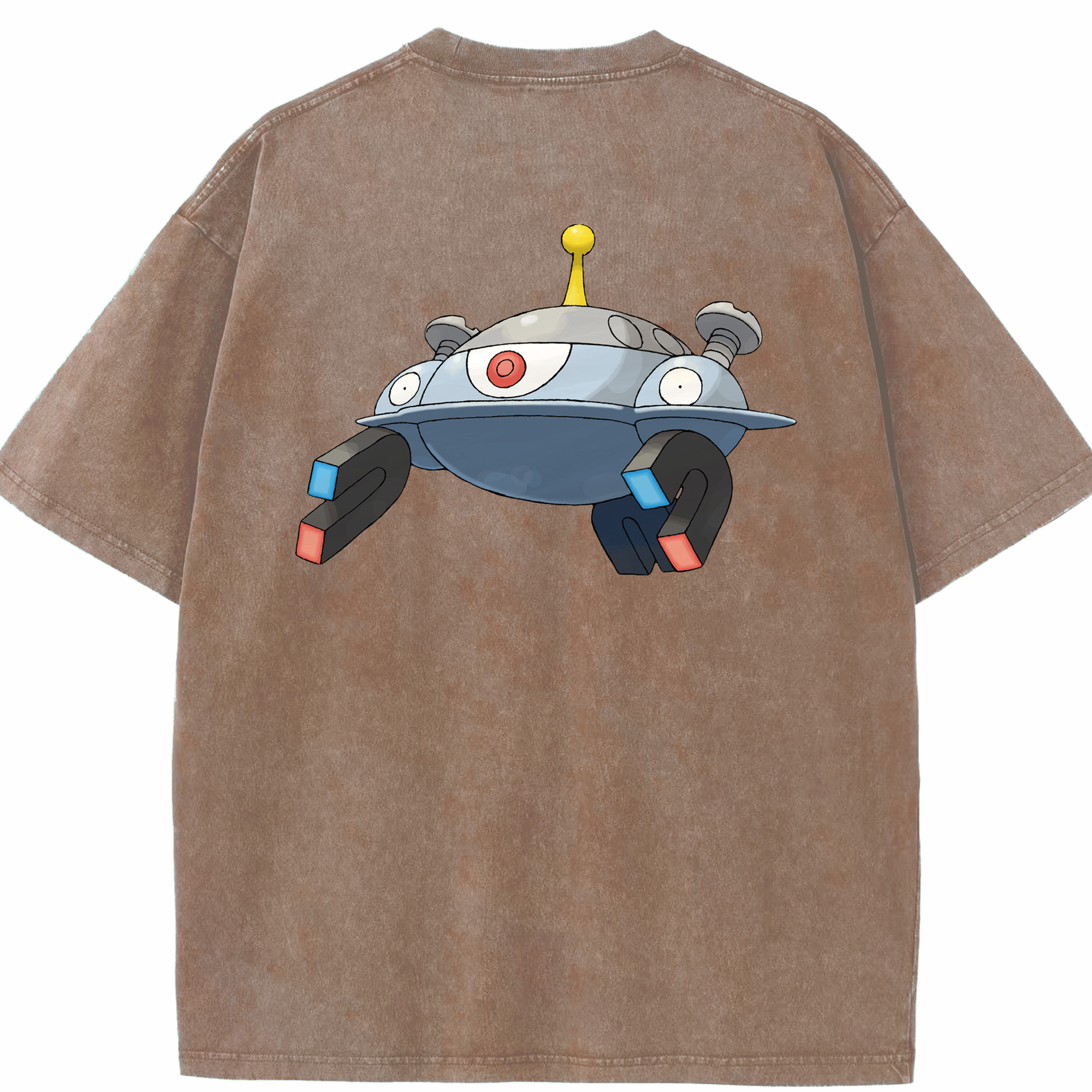 （画像用） ポケットモンスター Pokémon 綿100% ヴィンテージ風 半袖Tシャツ（背面プリント）