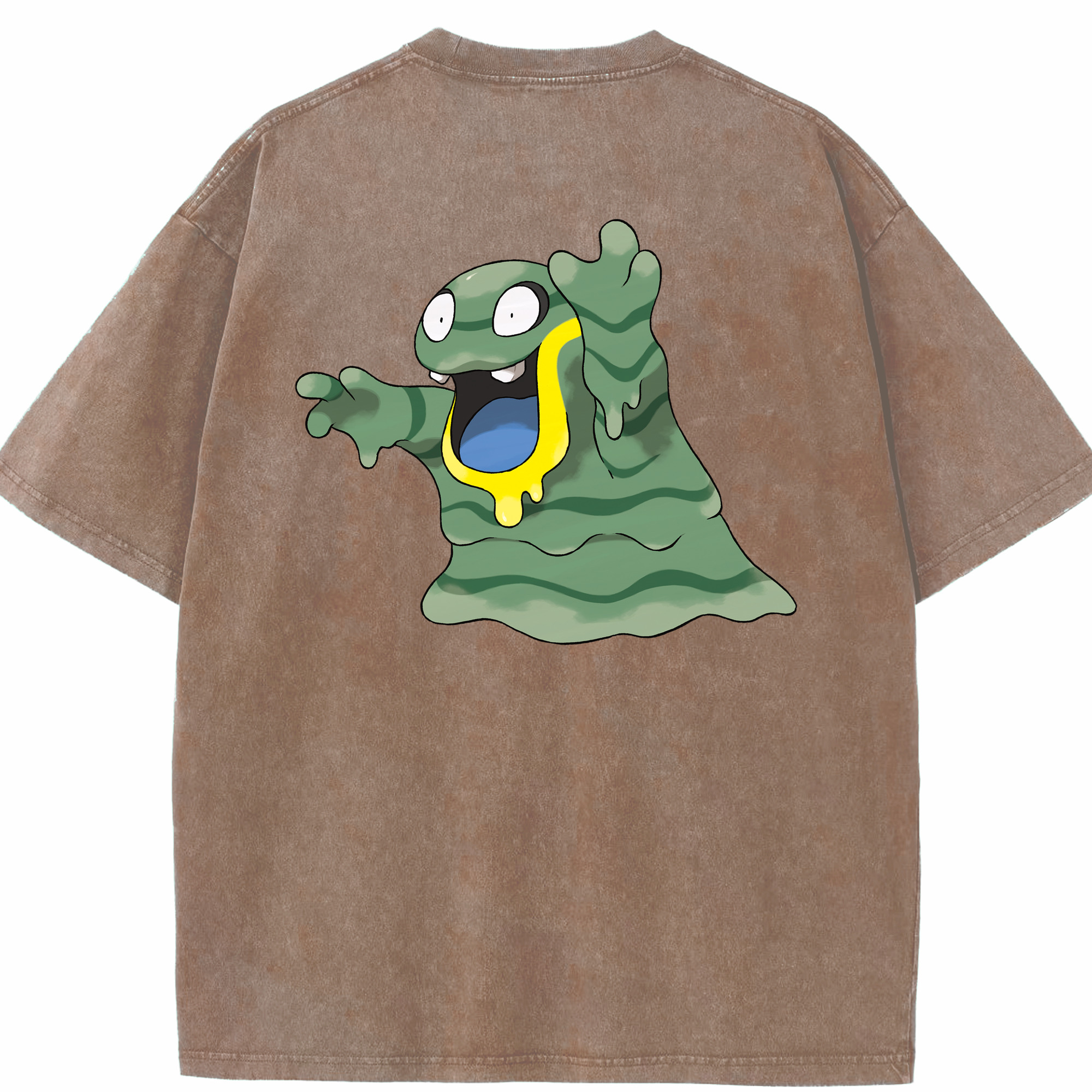 （画像用） ポケットモンスター Pokémon 綿100% ヴィンテージ風 半袖Tシャツ（背面プリント）