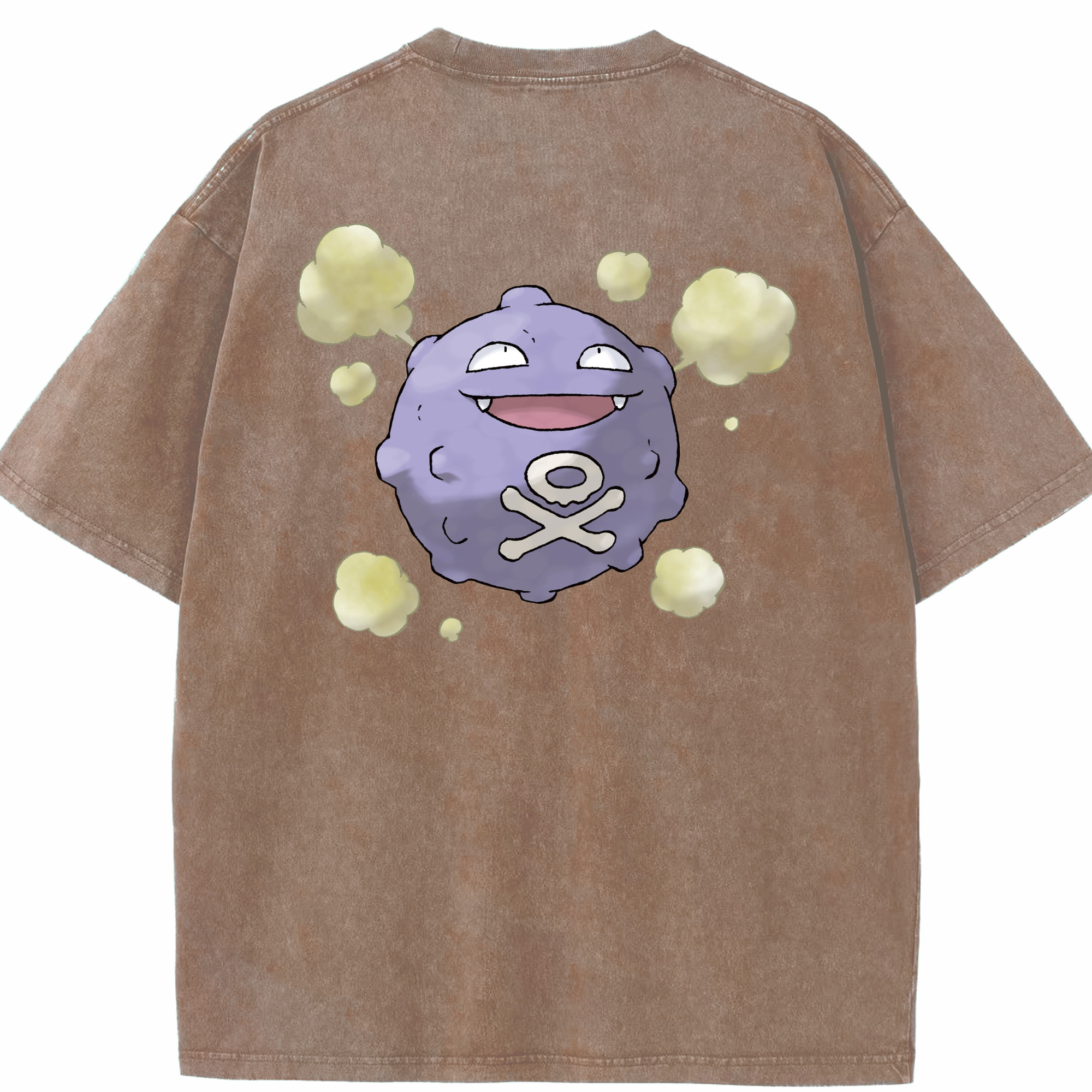 （画像用） ポケットモンスター Pokémon 綿100% ヴィンテージ風 半袖Tシャツ（背面プリント）