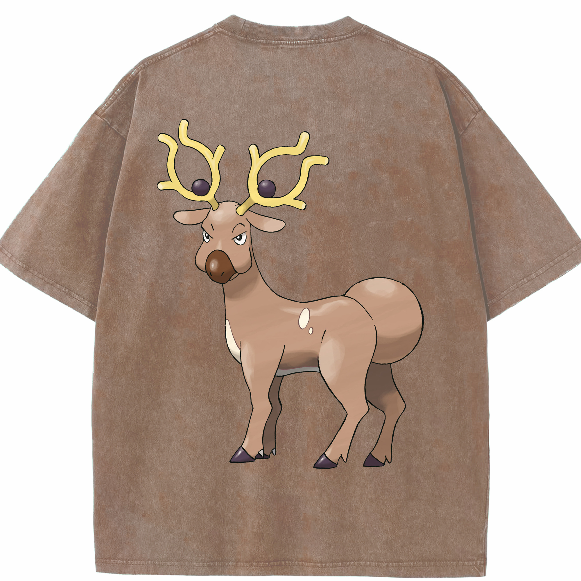 （画像用） ポケットモンスター Pokémon 綿100% ヴィンテージ風 半袖Tシャツ（背面プリント）