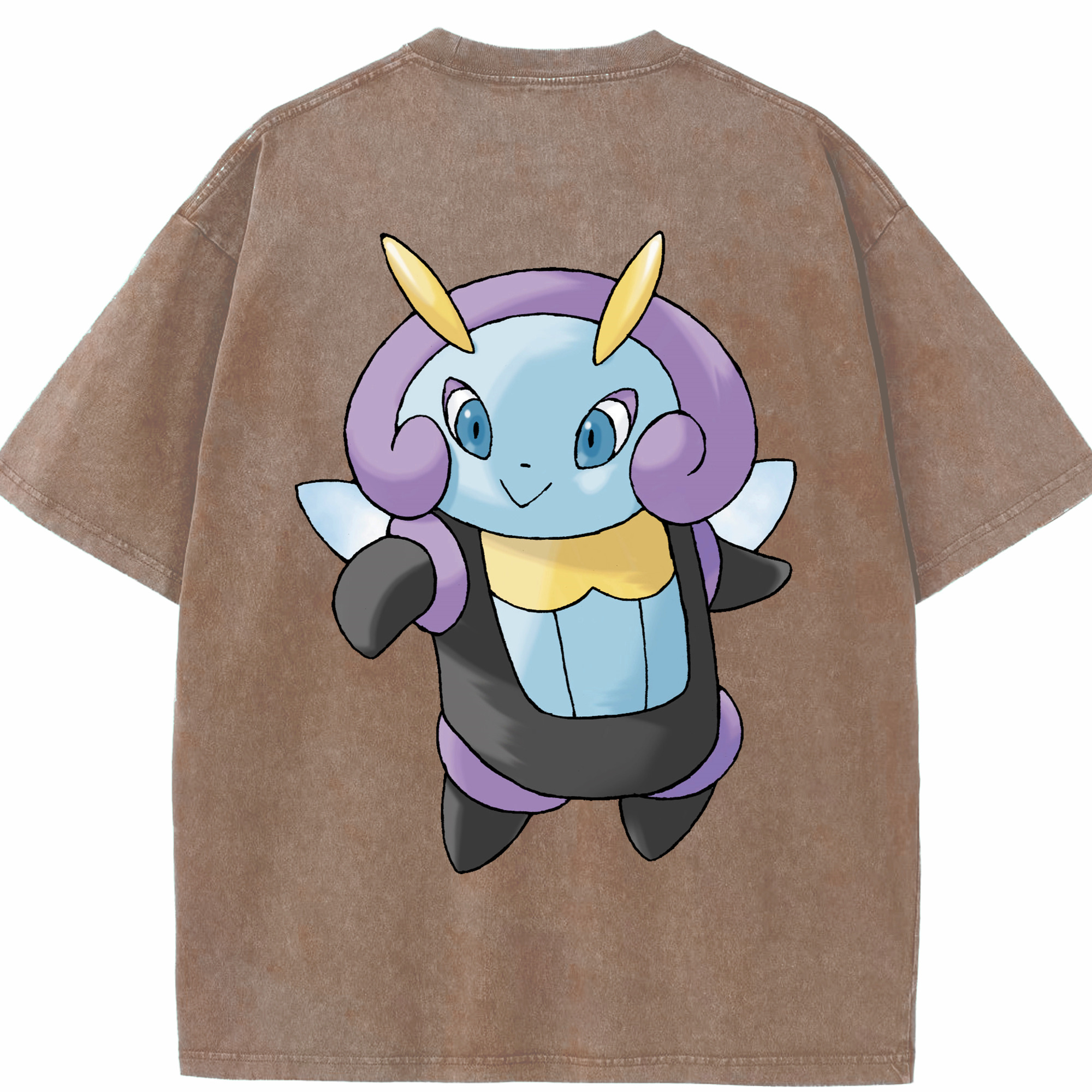 （画像用） ポケットモンスター Pokémon 綿100% ヴィンテージ風 半袖Tシャツ（背面プリント）