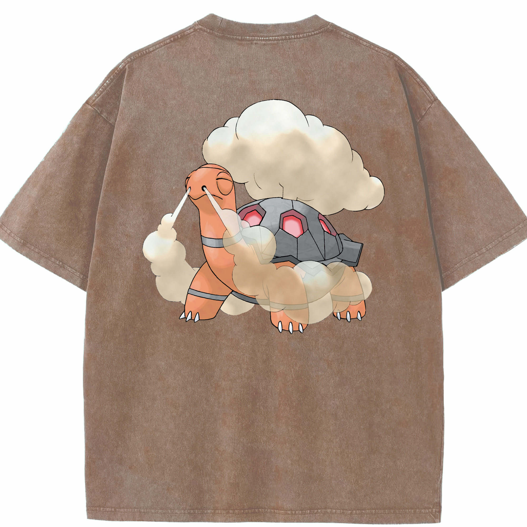 （画像用） ポケットモンスター Pokémon 綿100% ヴィンテージ風 半袖Tシャツ（背面プリント）