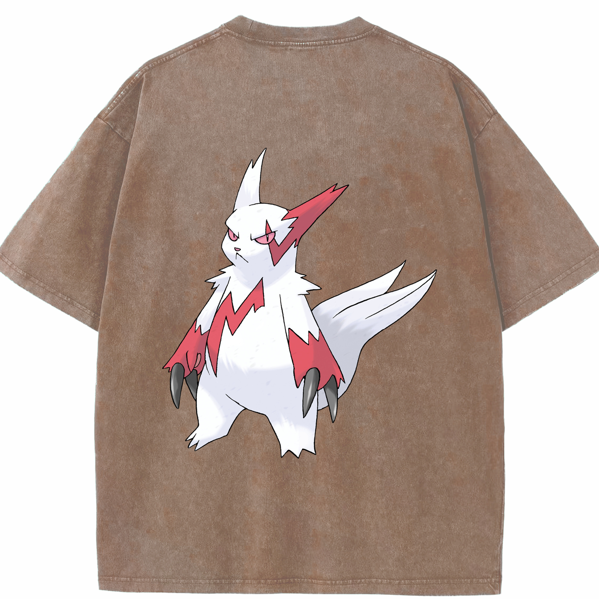 （画像用） ポケットモンスター Pokémon 綿100% ヴィンテージ風 半袖Tシャツ（背面プリント）