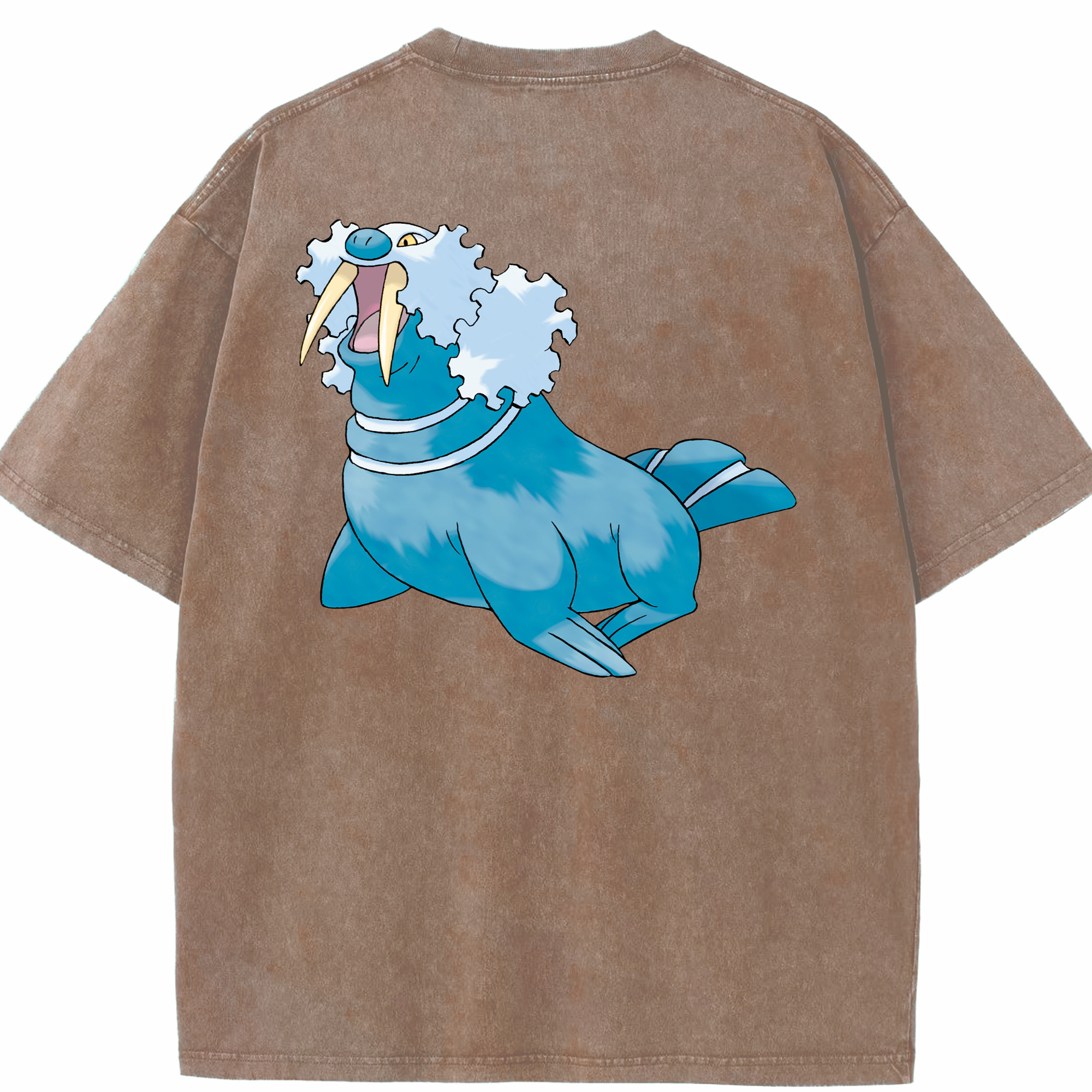 （画像用） ポケットモンスター Pokémon 綿100% ヴィンテージ風 半袖Tシャツ（背面プリント）
