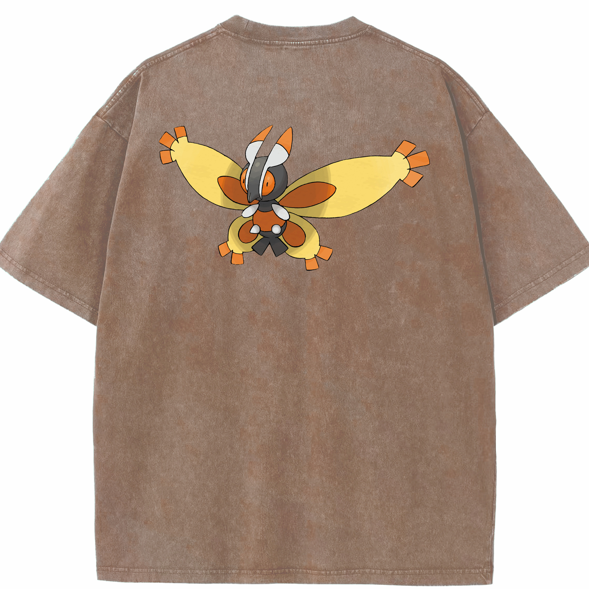 （画像用） ポケットモンスター Pokémon 綿100% ヴィンテージ風 半袖Tシャツ（背面プリント）