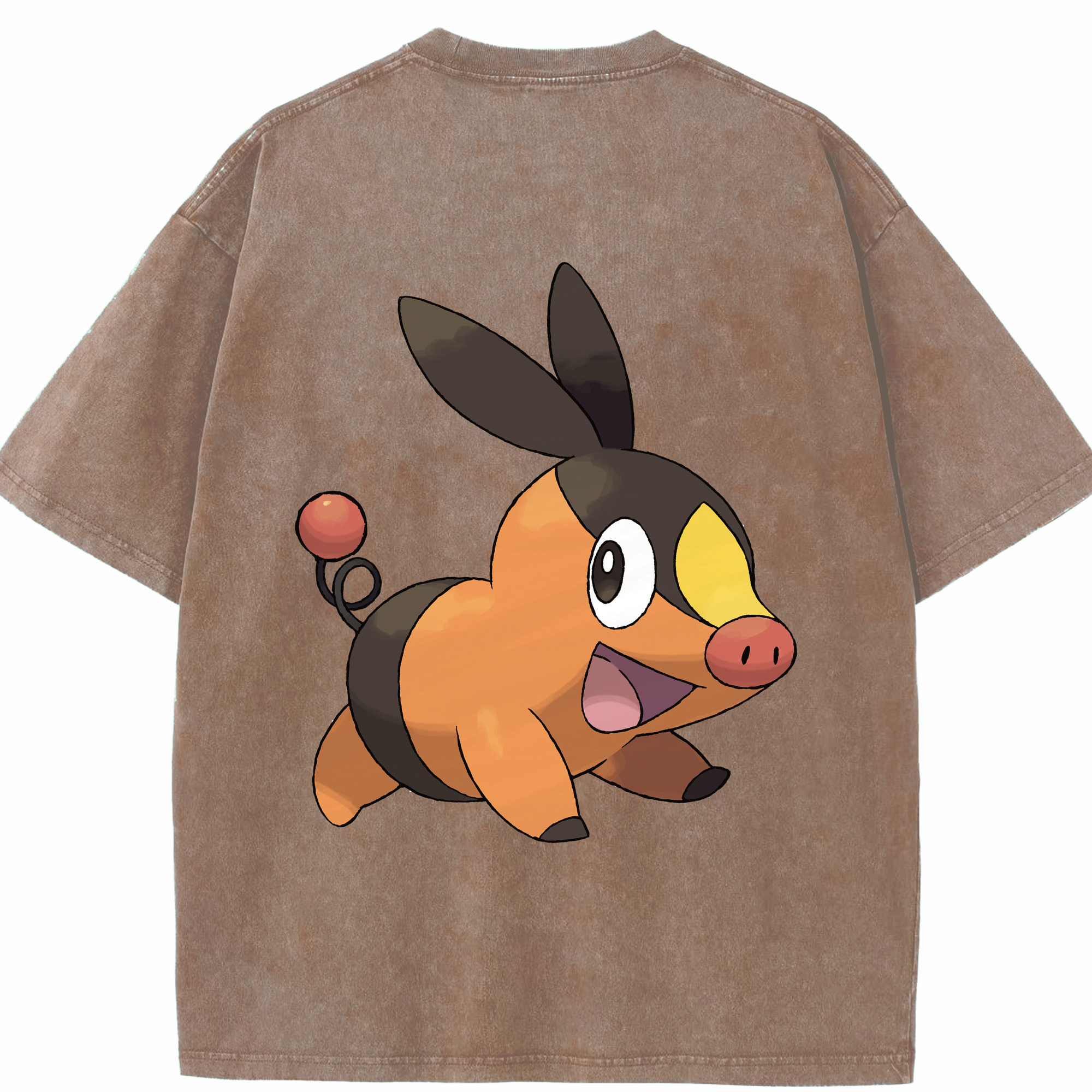 （画像用） ポケットモンスター Pokémon 綿100% ヴィンテージ風 半袖Tシャツ（背面プリント）