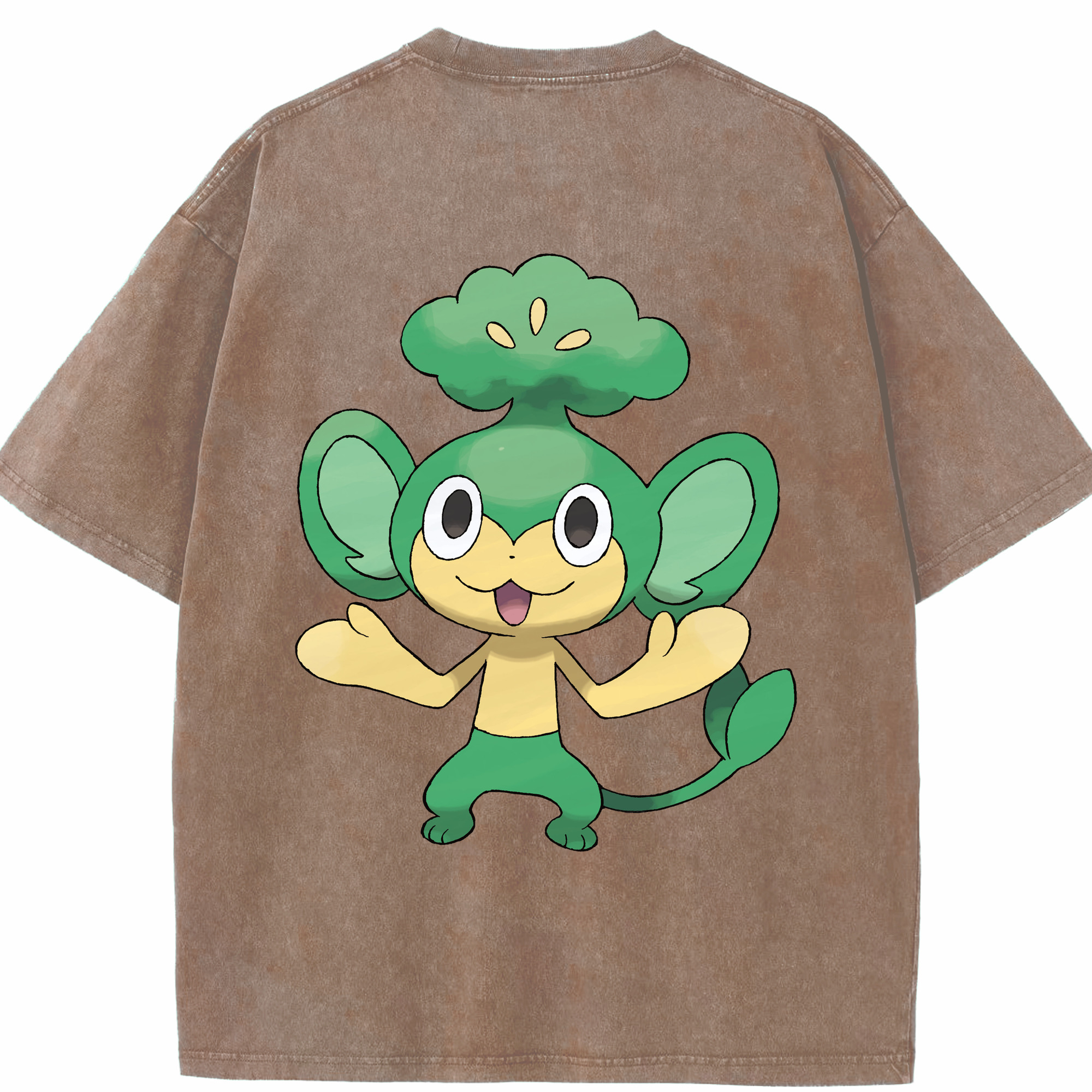 （画像用） ポケットモンスター Pokémon 綿100% ヴィンテージ風 半袖Tシャツ（背面プリント）