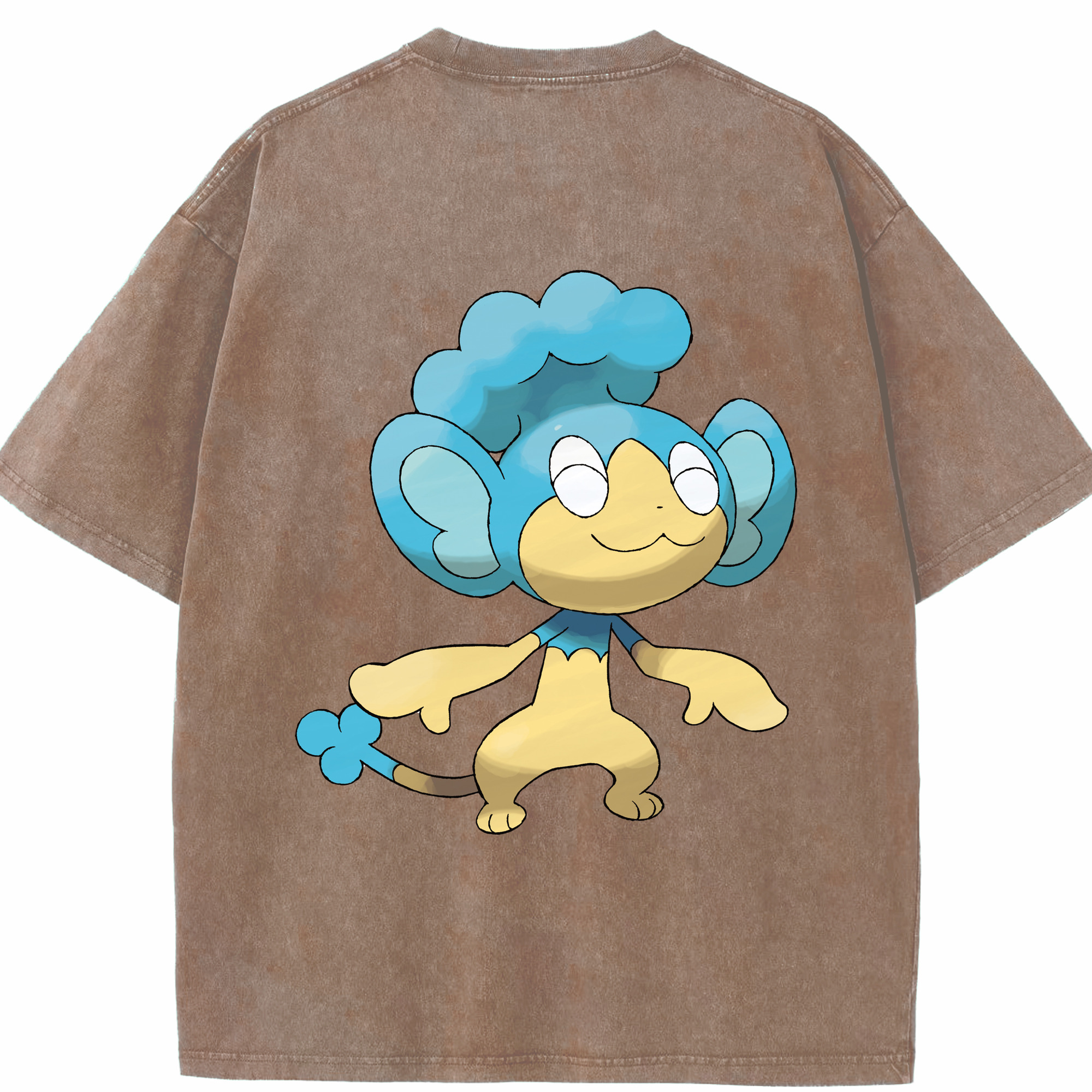 （画像用） ポケットモンスター Pokémon 綿100% ヴィンテージ風 半袖Tシャツ（背面プリント）
