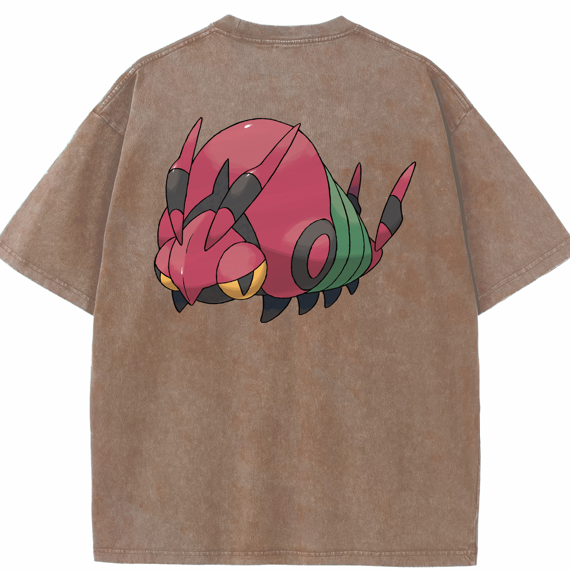 （画像用） ポケットモンスター Pokémon 綿100% ヴィンテージ風 半袖Tシャツ（背面プリント）