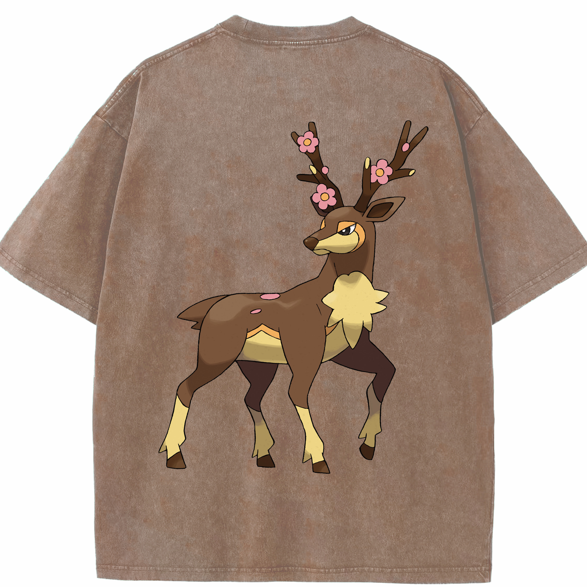 （画像用） ポケットモンスター Pokémon 綿100% ヴィンテージ風 半袖Tシャツ（背面プリント）