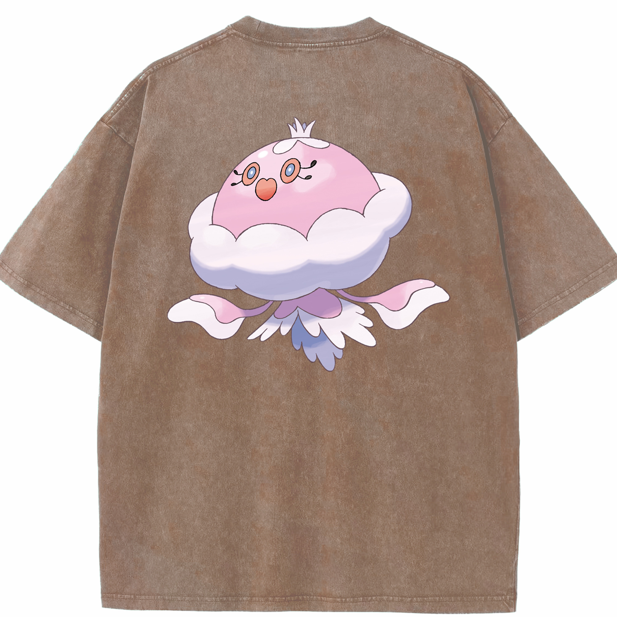 （画像用） ポケットモンスター Pokémon 綿100% ヴィンテージ風 半袖Tシャツ（背面プリント）