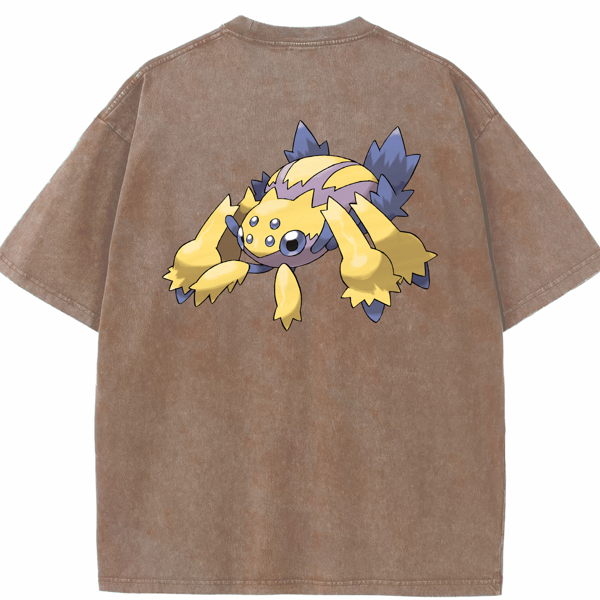 （画像用） ポケットモンスター Pokémon 綿100% ヴィンテージ風 半袖Tシャツ（背面プリント）